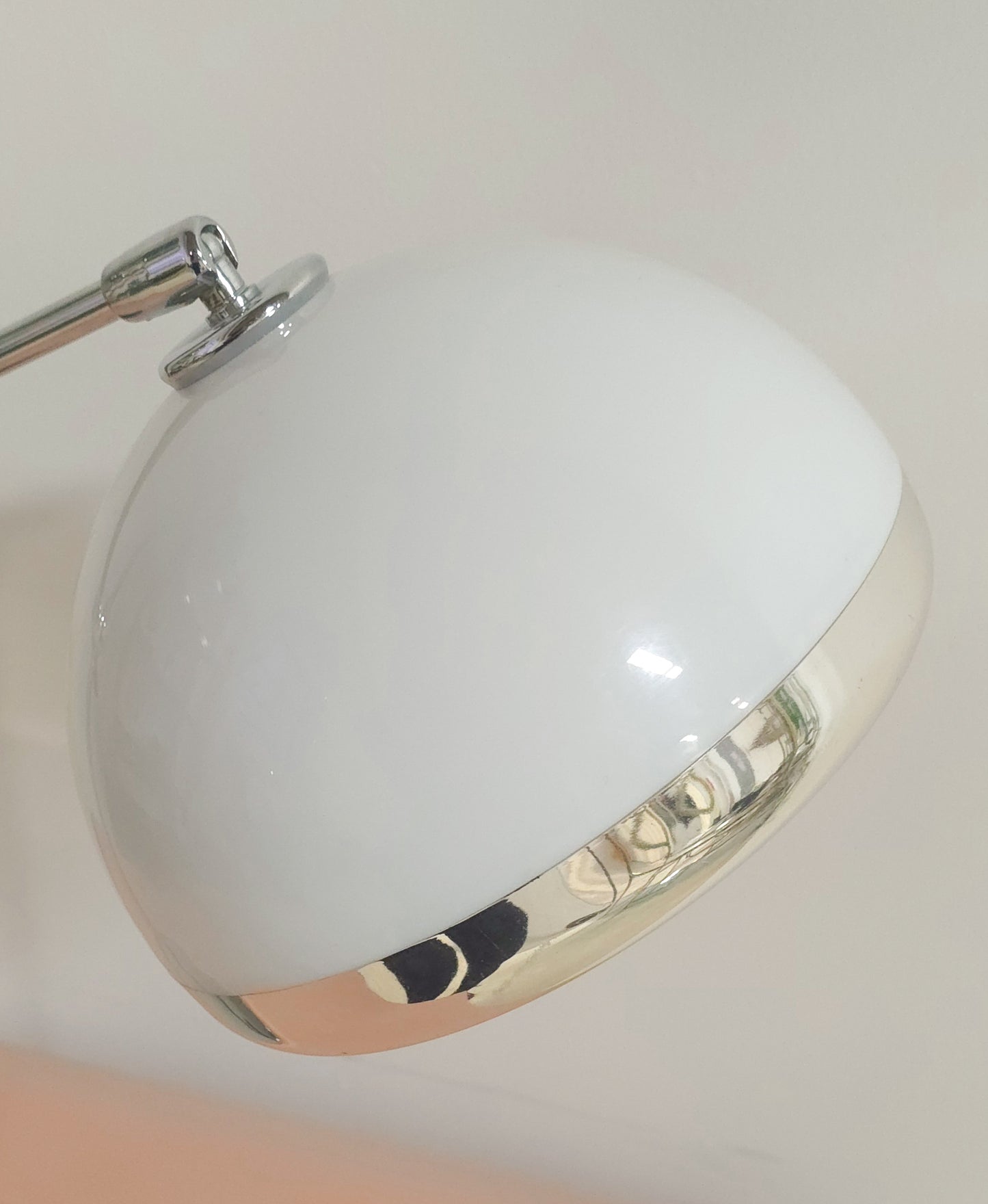 Chrome adjustable table lamp