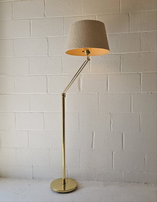 Adjustable Brass Floor Lamp