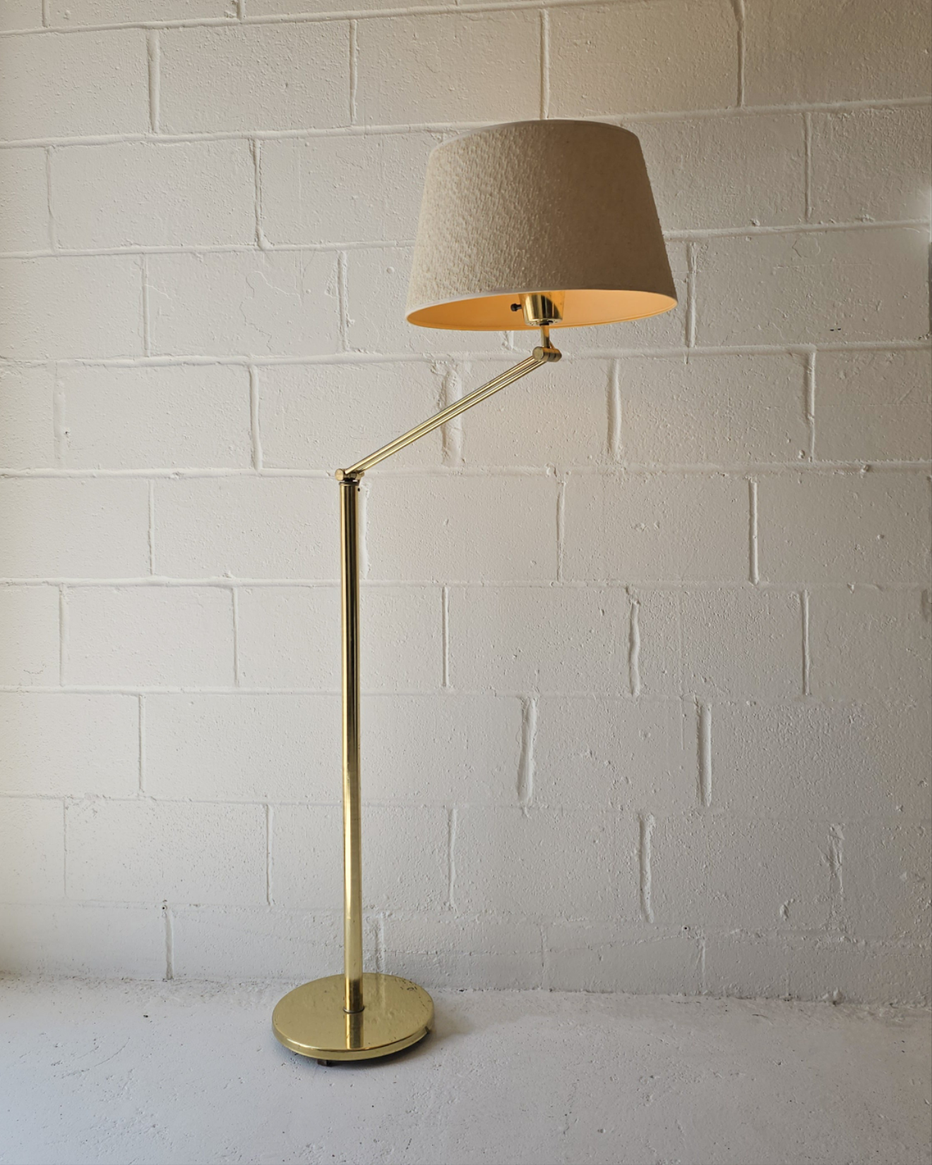 Adjustable Brass Floor Lamp