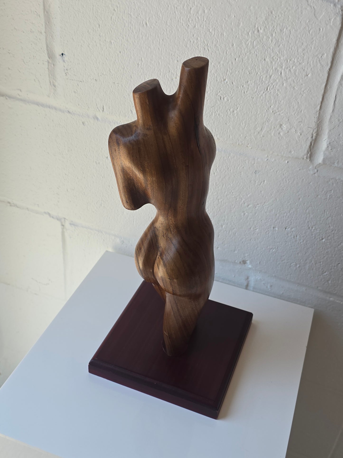 Wood Carved Female Figure Sculpture