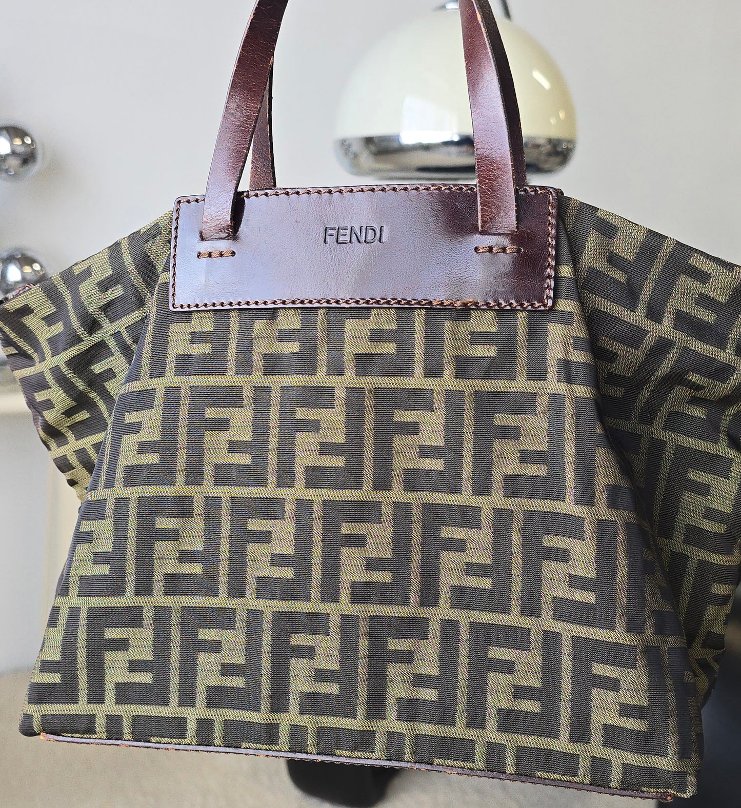 Fendi Zucca Roll Bag