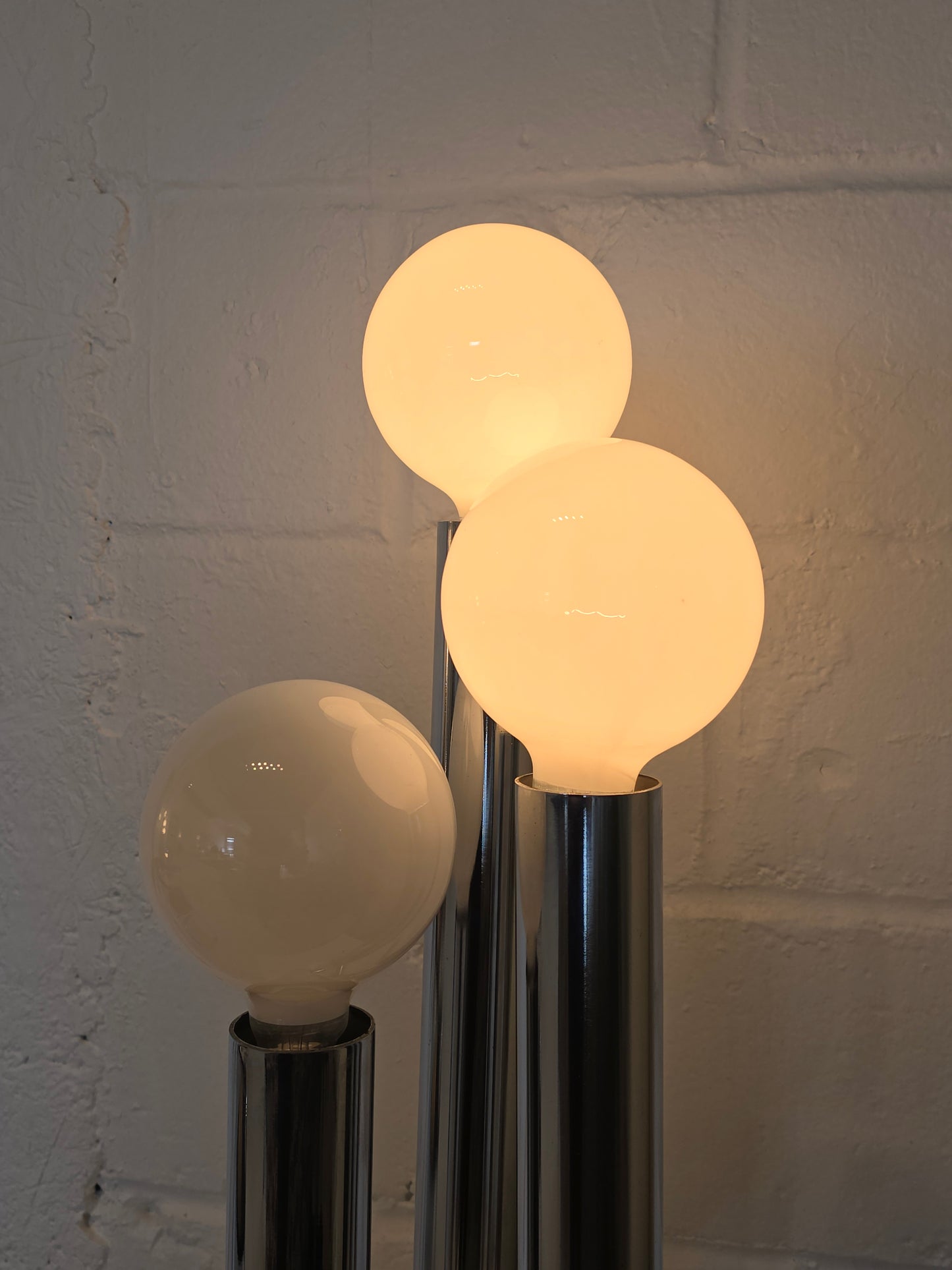 Tubular Chrome Table Lamp