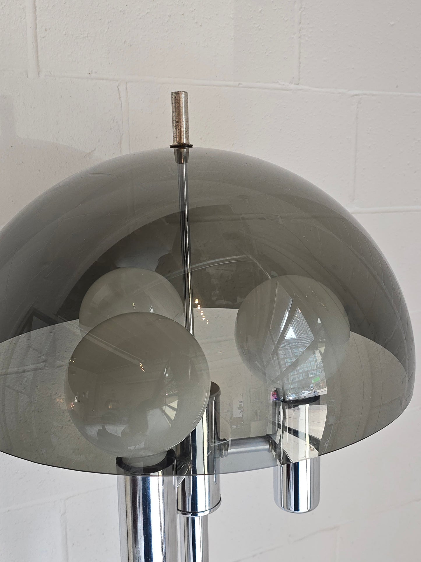 Chrome and Acrylic Floor Lamp