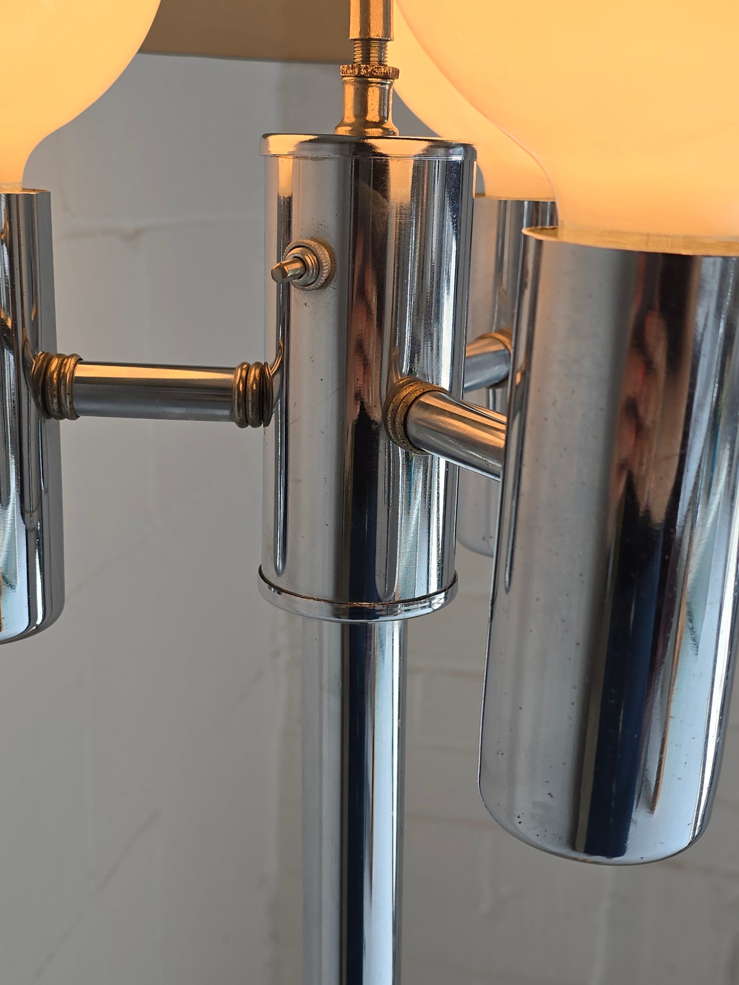 Chrome and Acrylic Floor Lamp