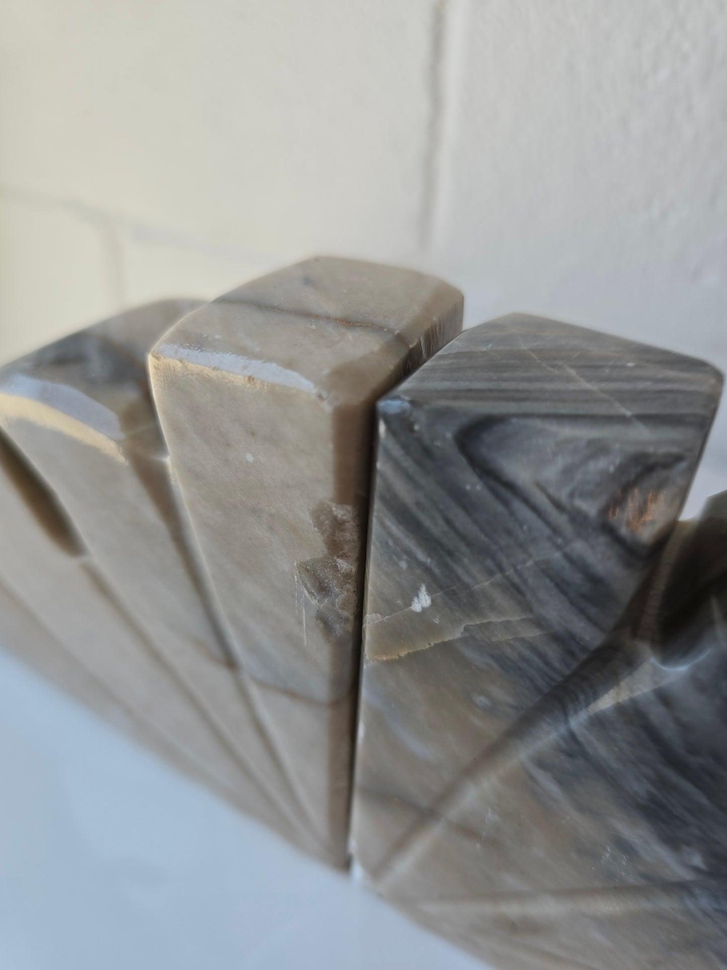 Lilly Marble Bookends