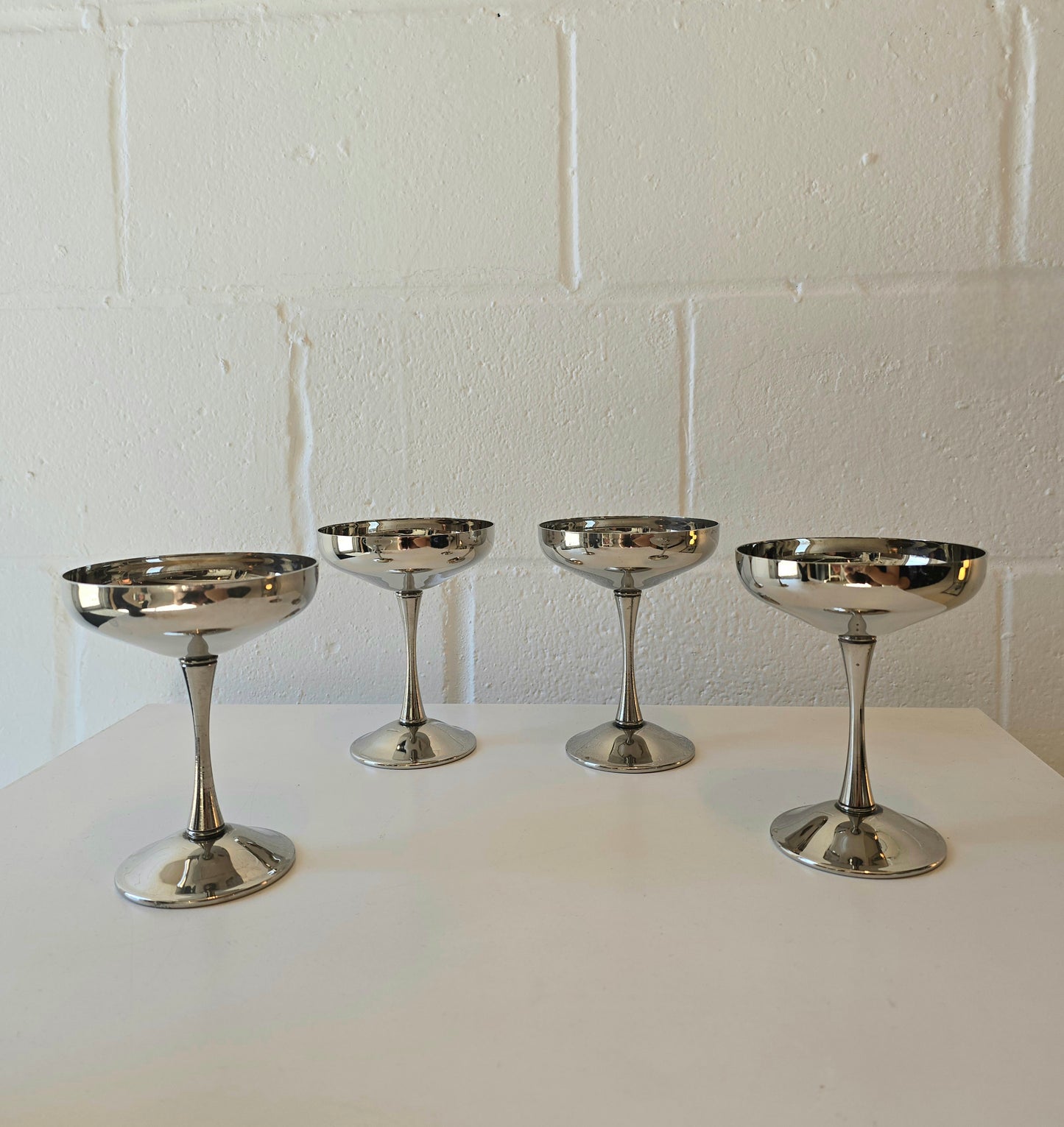 Silverplated Coupe Goblets