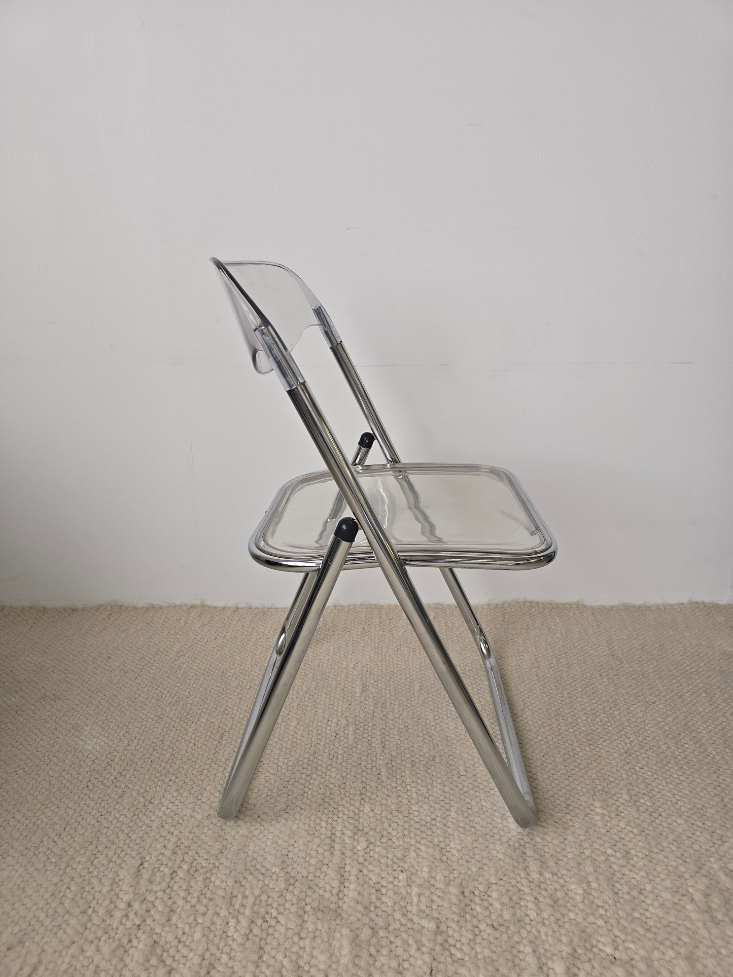 Lucite and Chrome Folding Chair