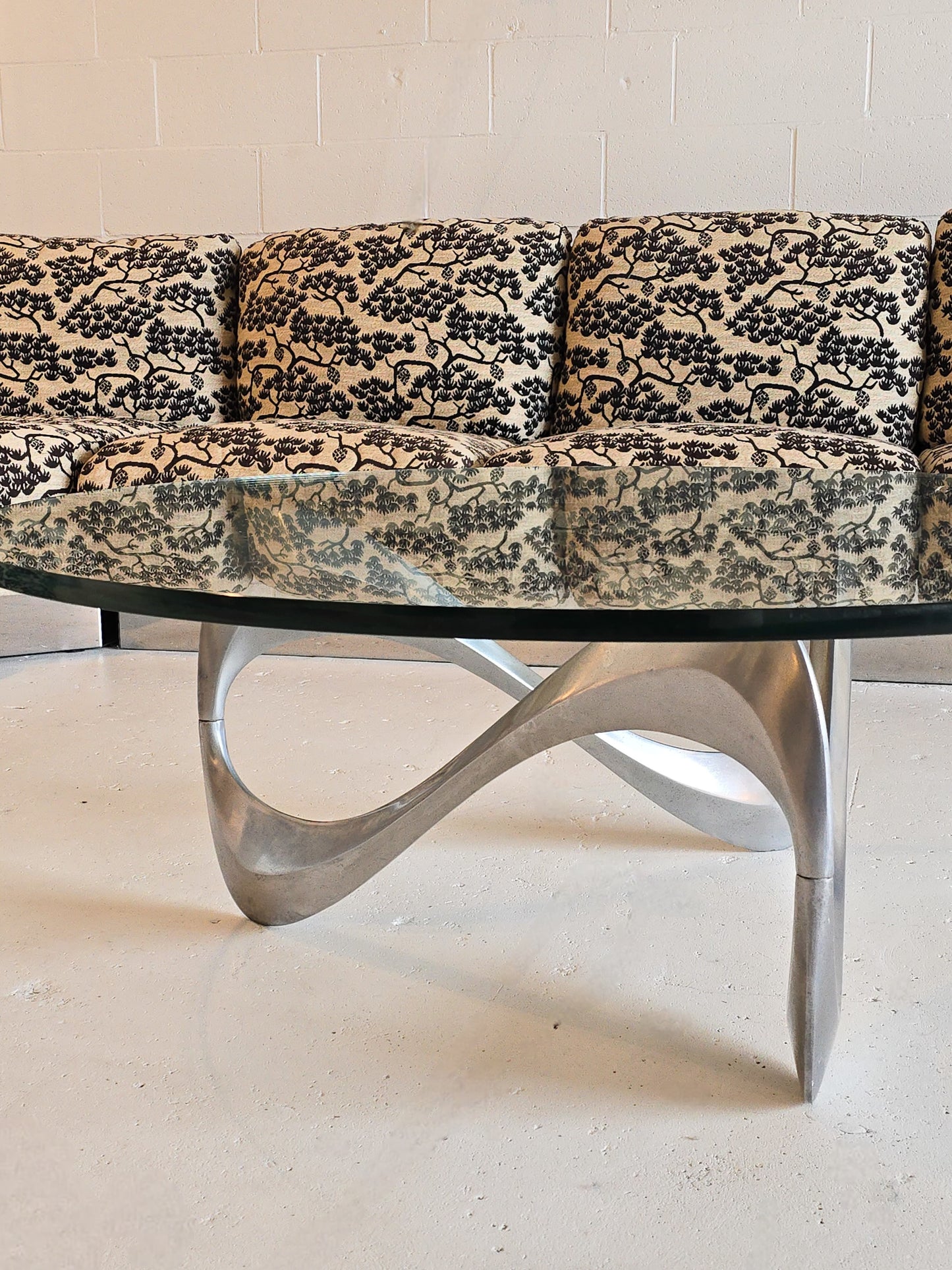 "Snake" Coffee Table by Knut Hesterberg for Ronald Schmitt