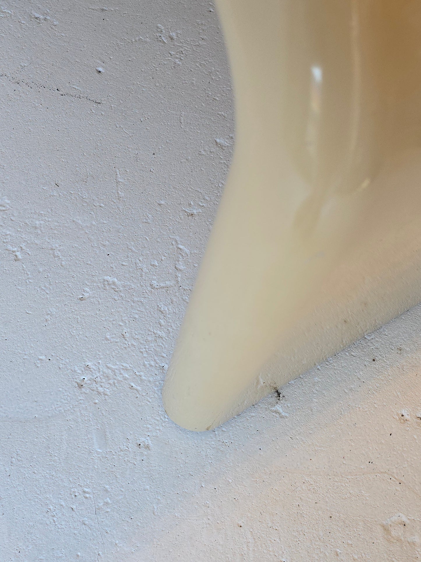 Cream Lacquered Waterfall Side Table