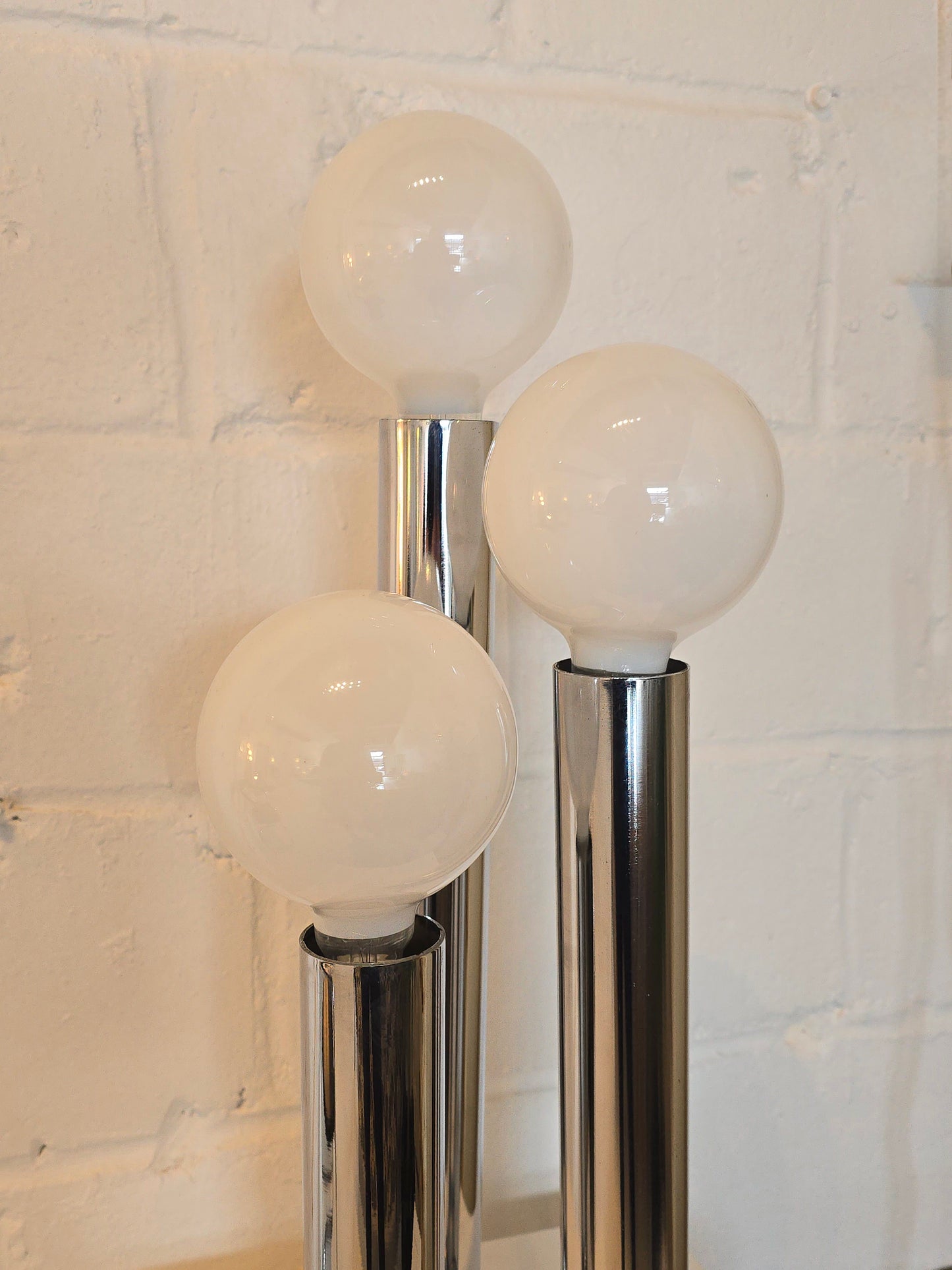 Tubular Chrome Table Lamp