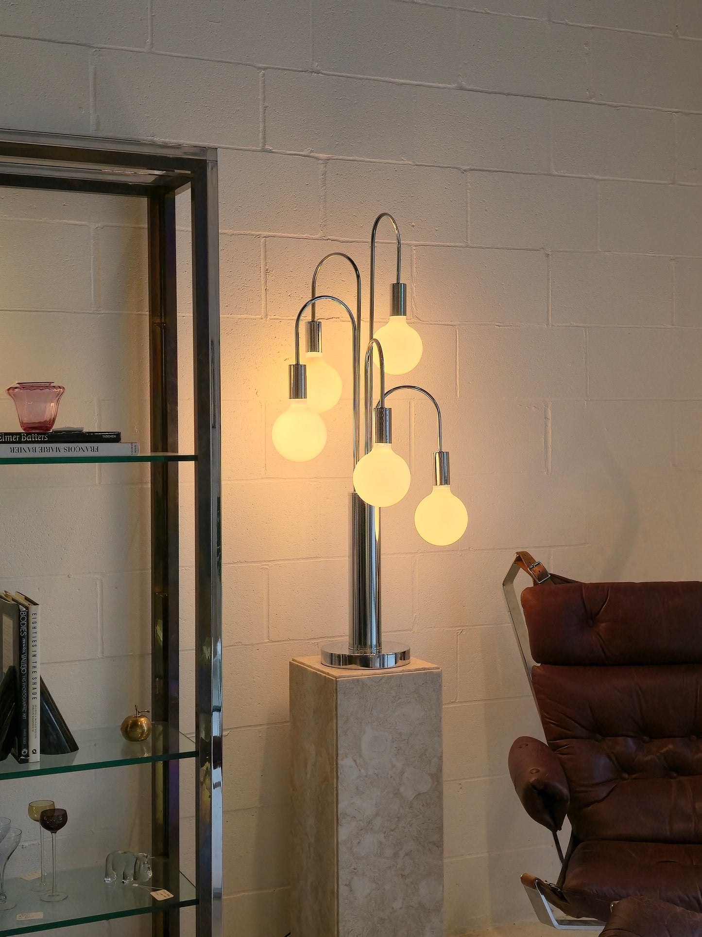 Waterfall Chrome Lamp Attr Sonneman