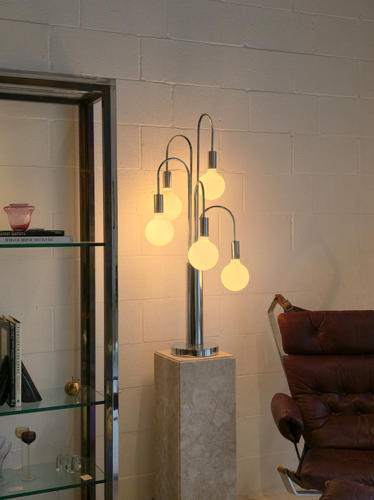 Waterfall Chrome Lamp Attr Sonneman