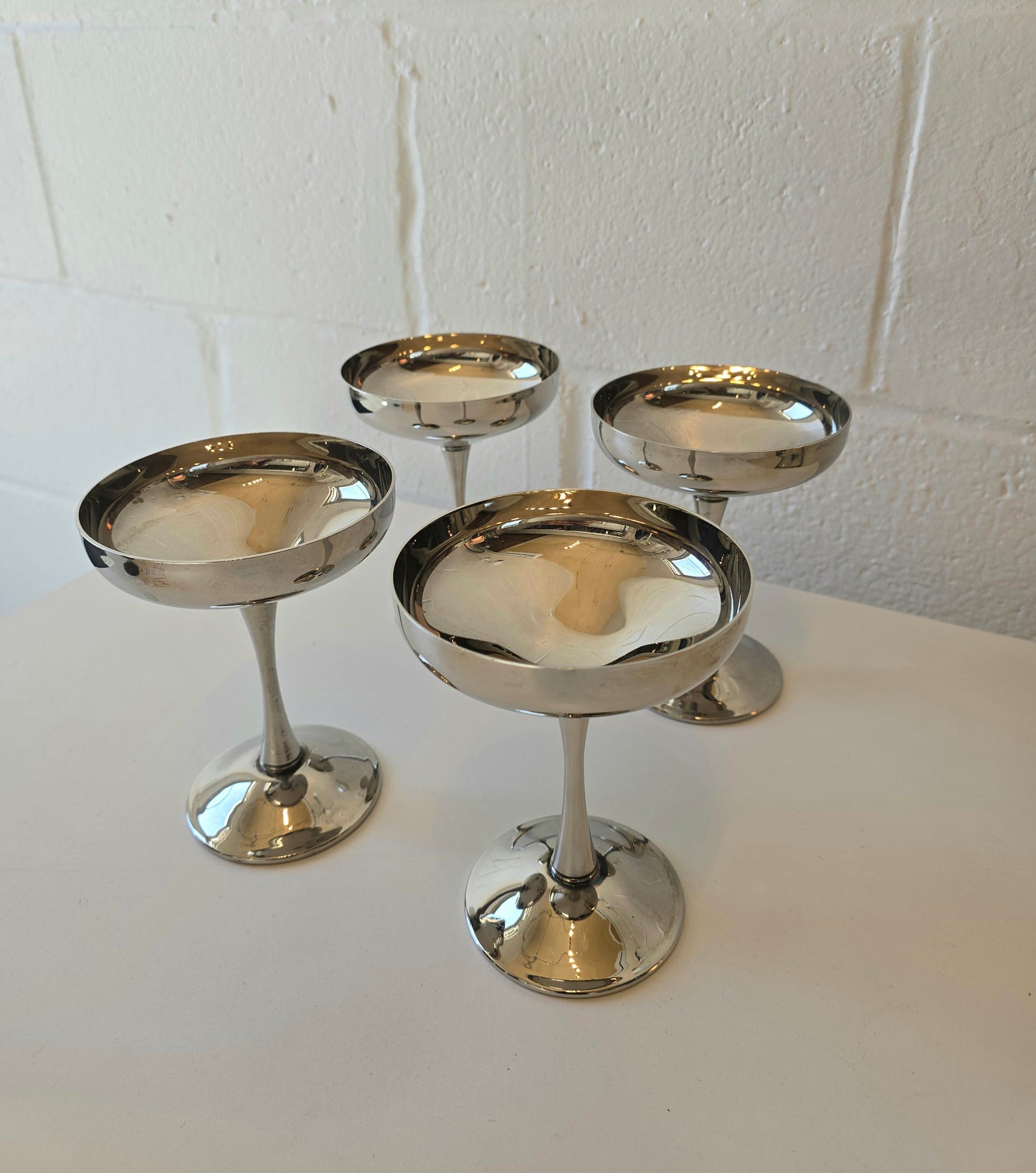 Silverplated Coupe Goblets