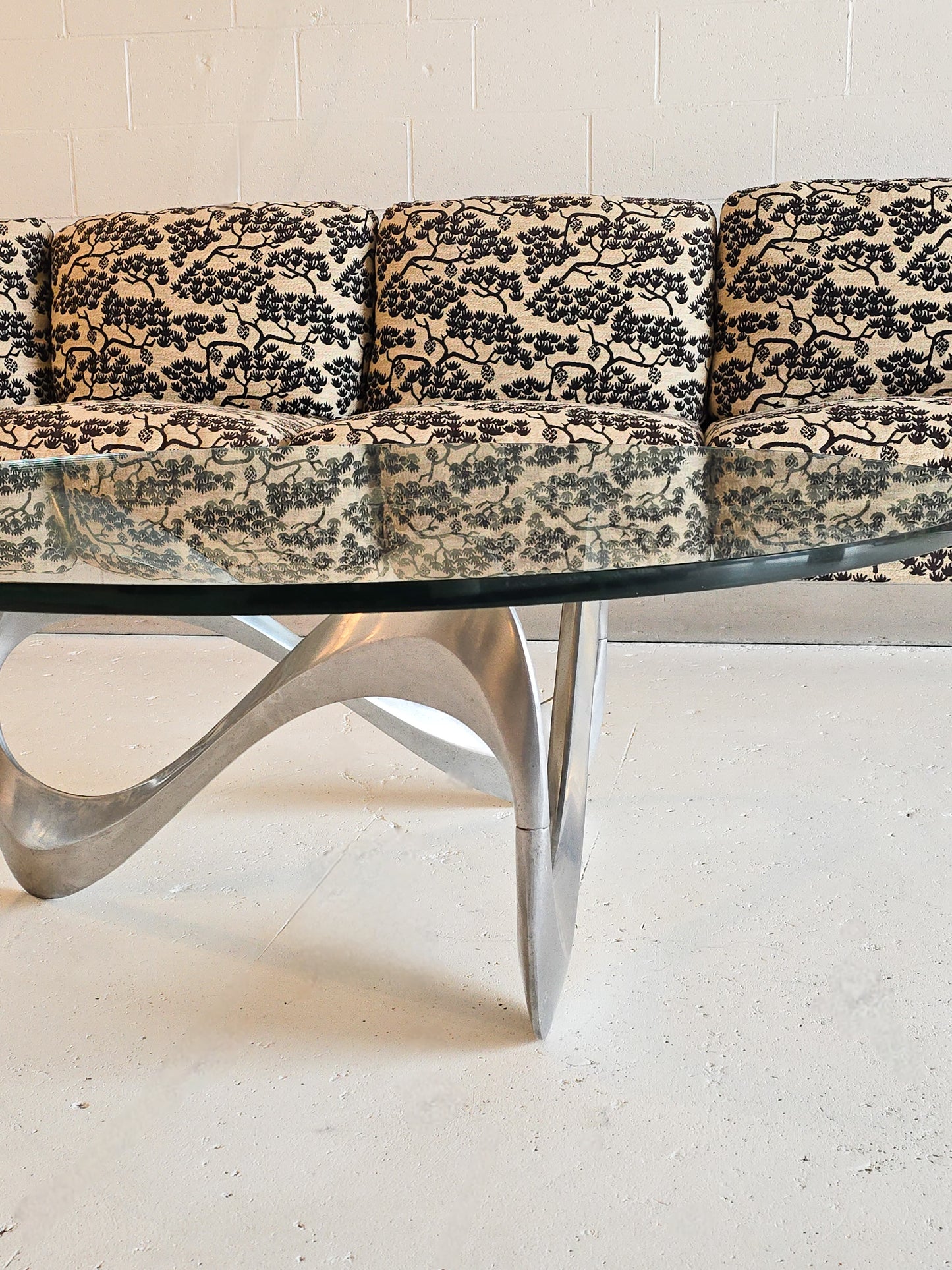 "Snake" Coffee Table by Knut Hesterberg for Ronald Schmitt