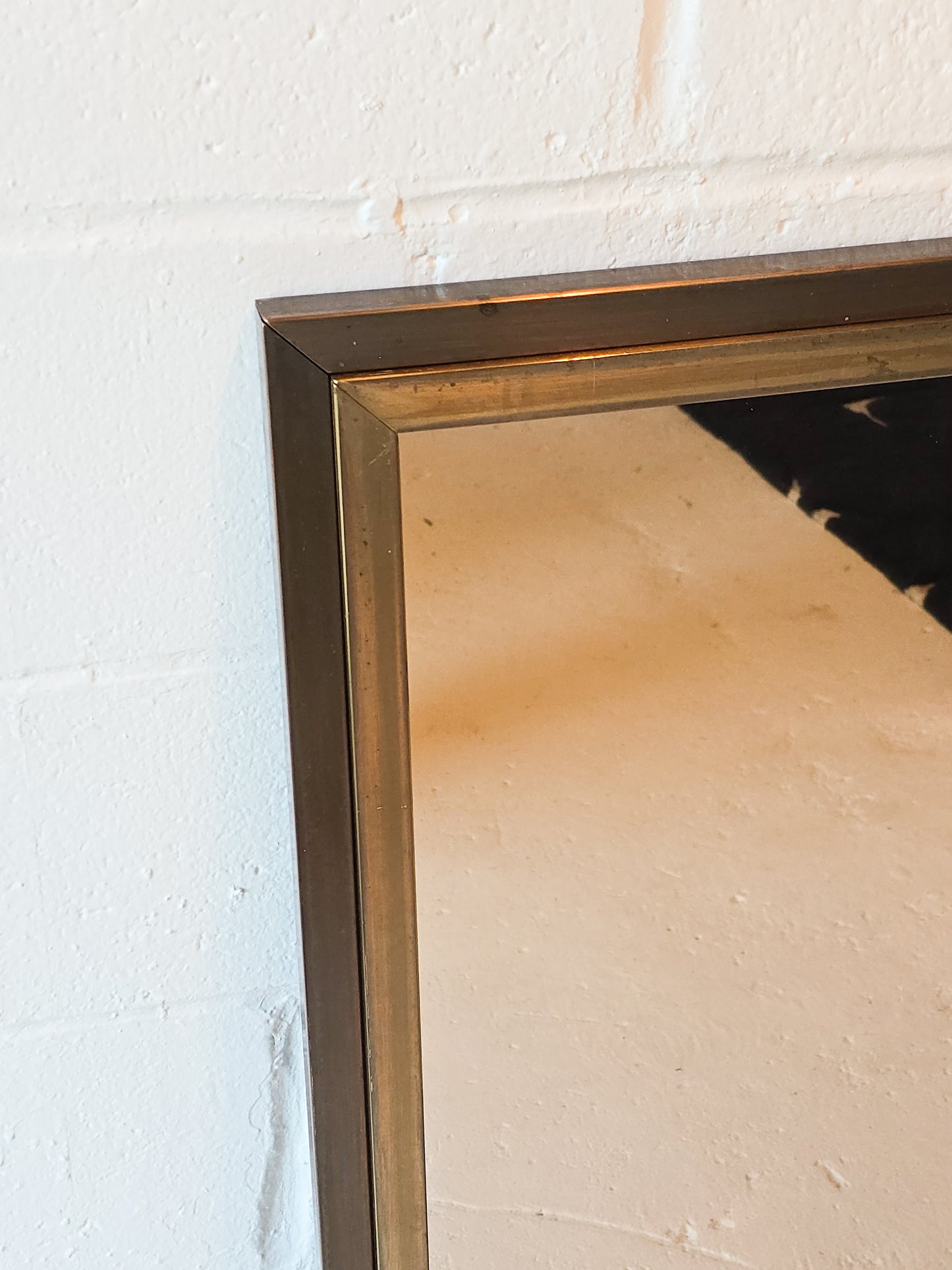 Brass and Tinted Mirror