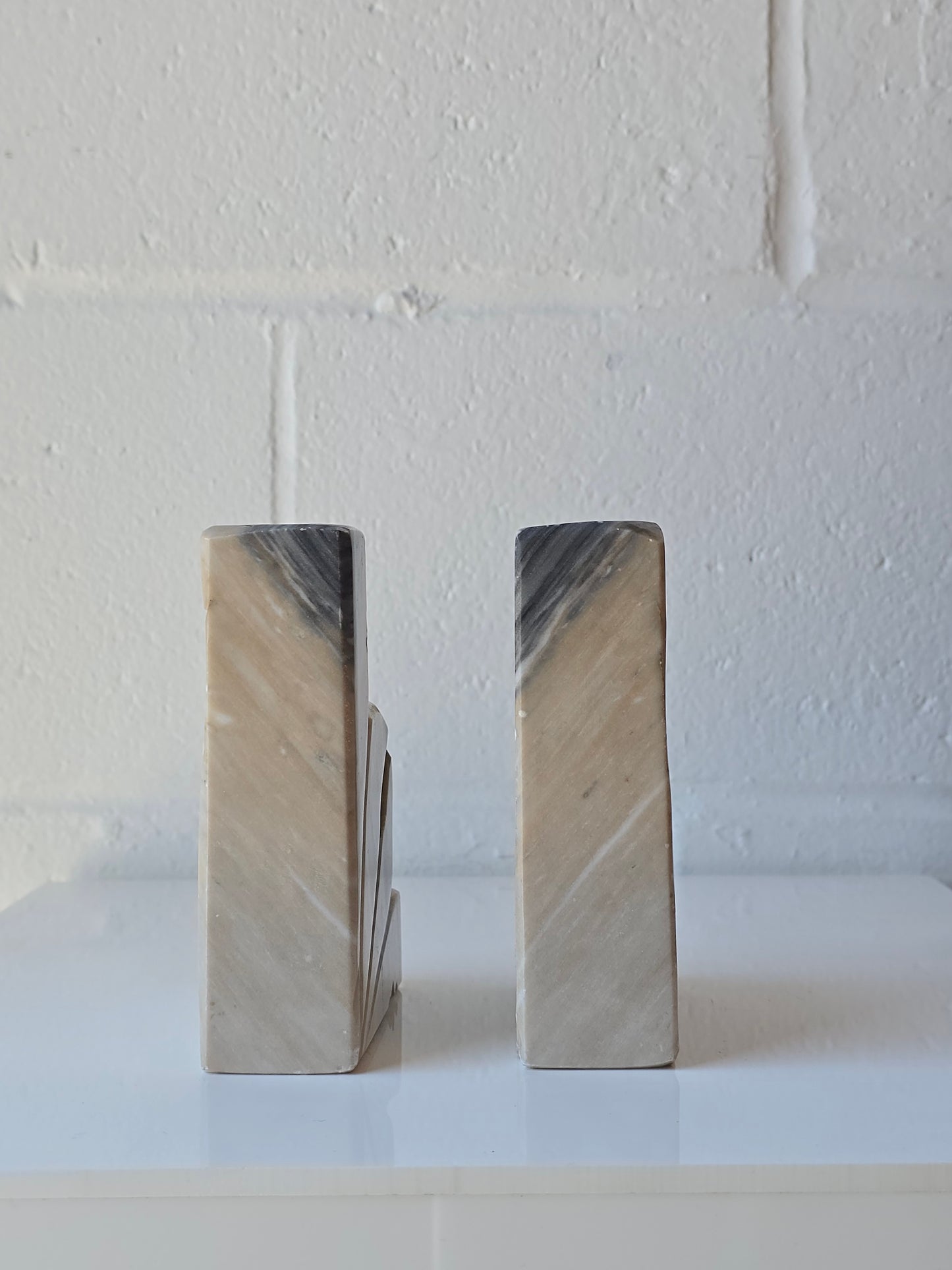 Lilly Marble Bookends