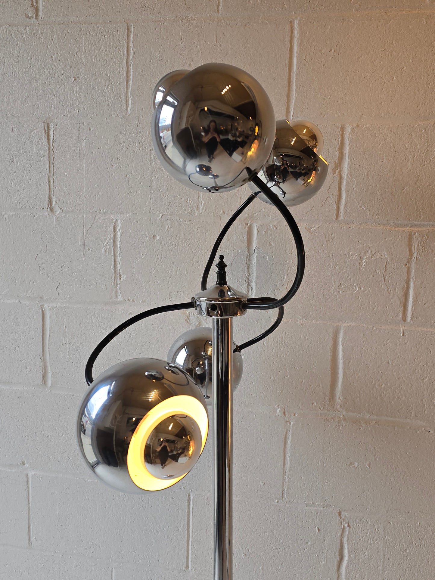 Space Age Chrome Floor Lamp