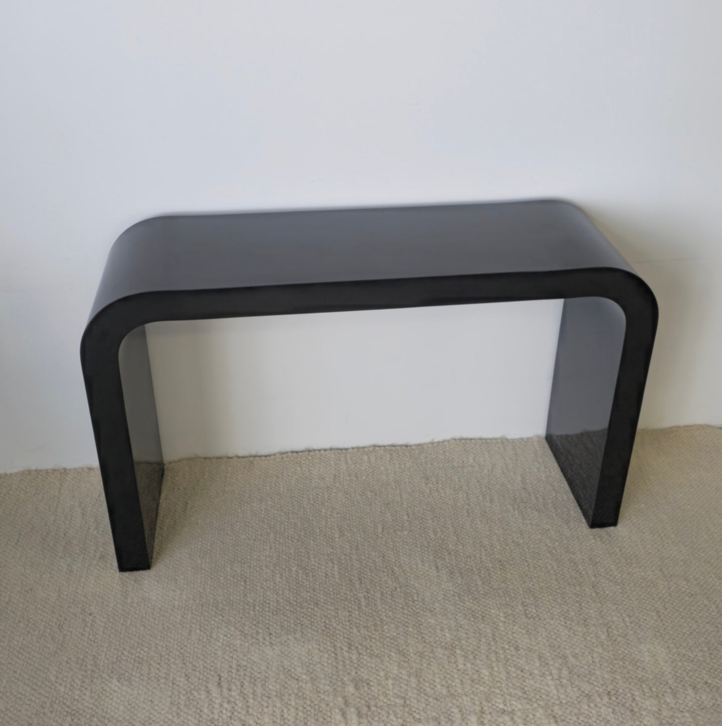 Black Lacquered Waterfall Table