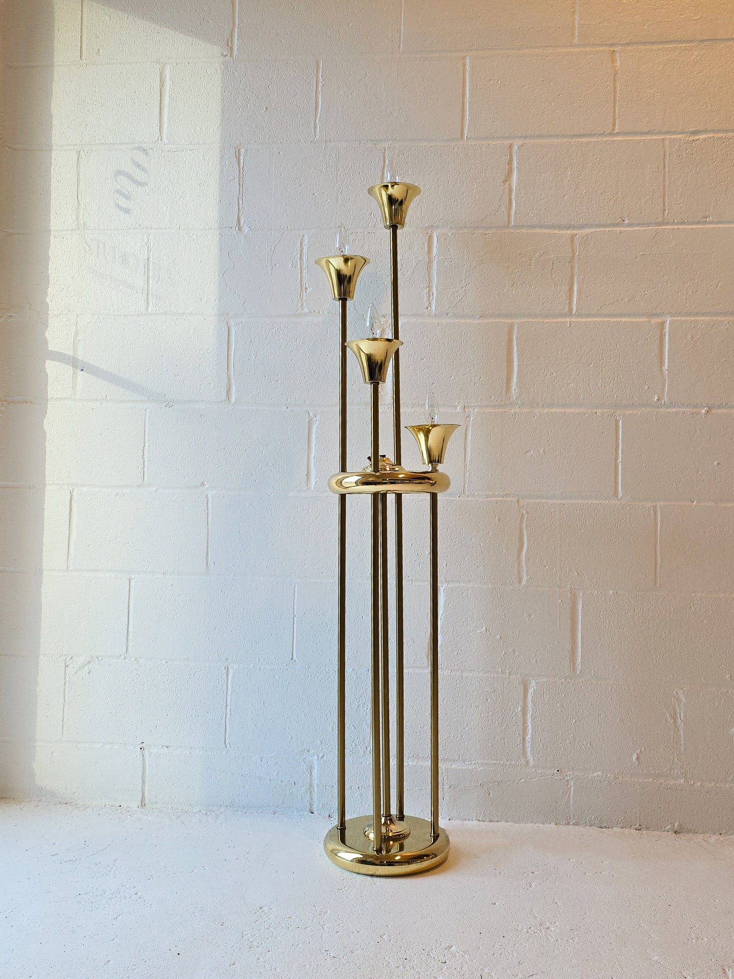 Brass Candelabra Floor Lamp