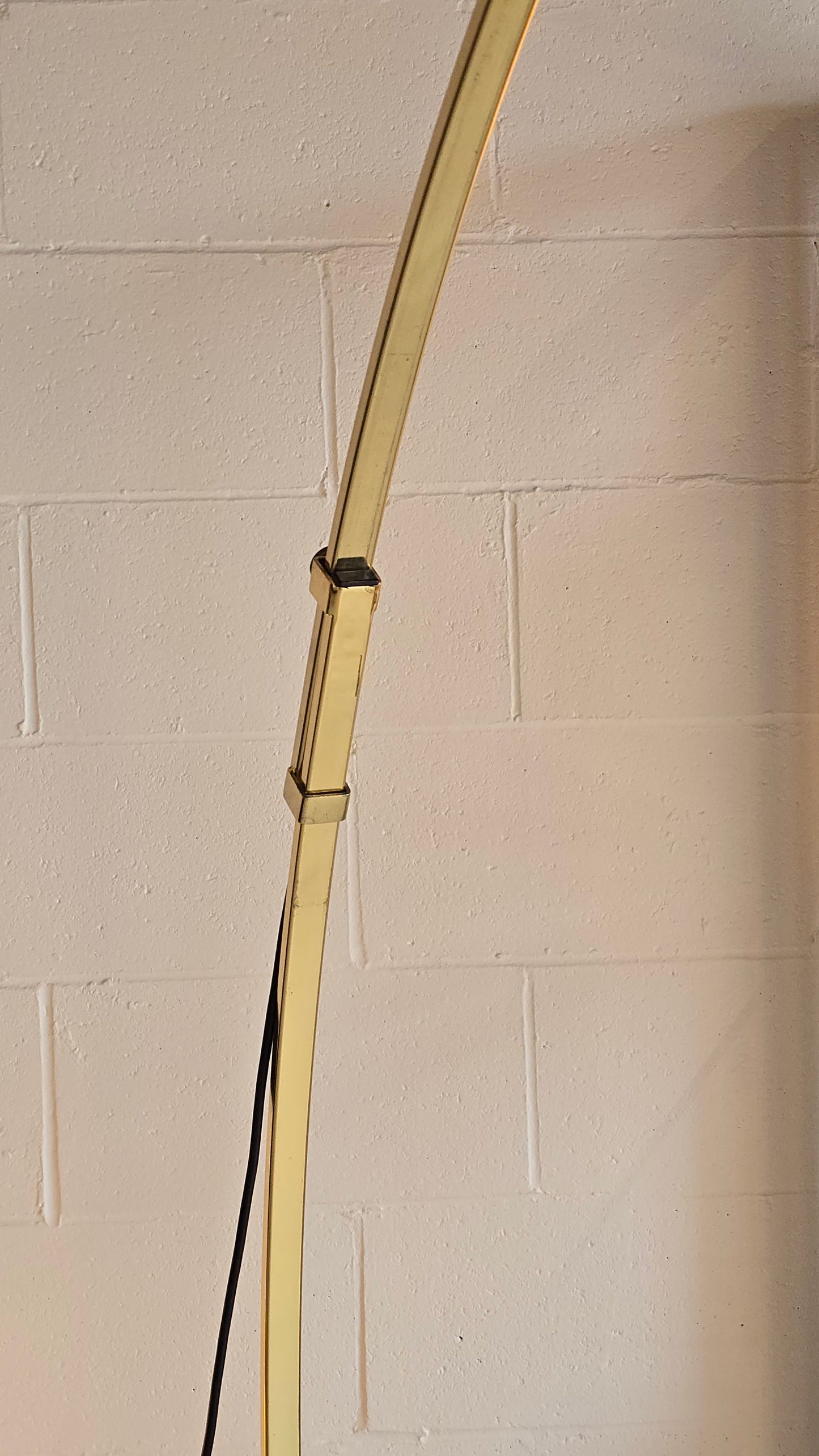 Brass Adjustable Arc Floor Lamp