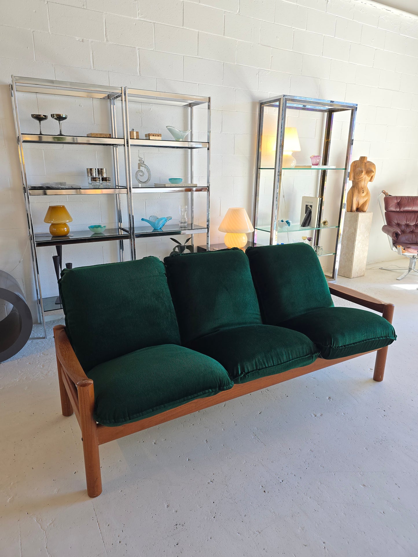 Teak Three Seater by Domino Mobler