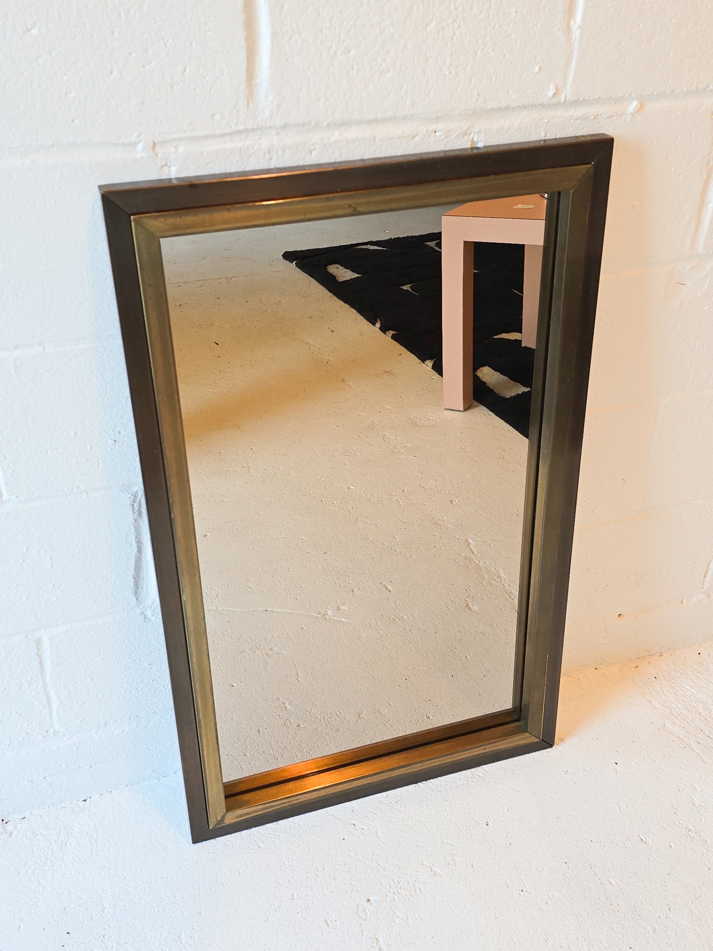 Brass and Tinted Mirror