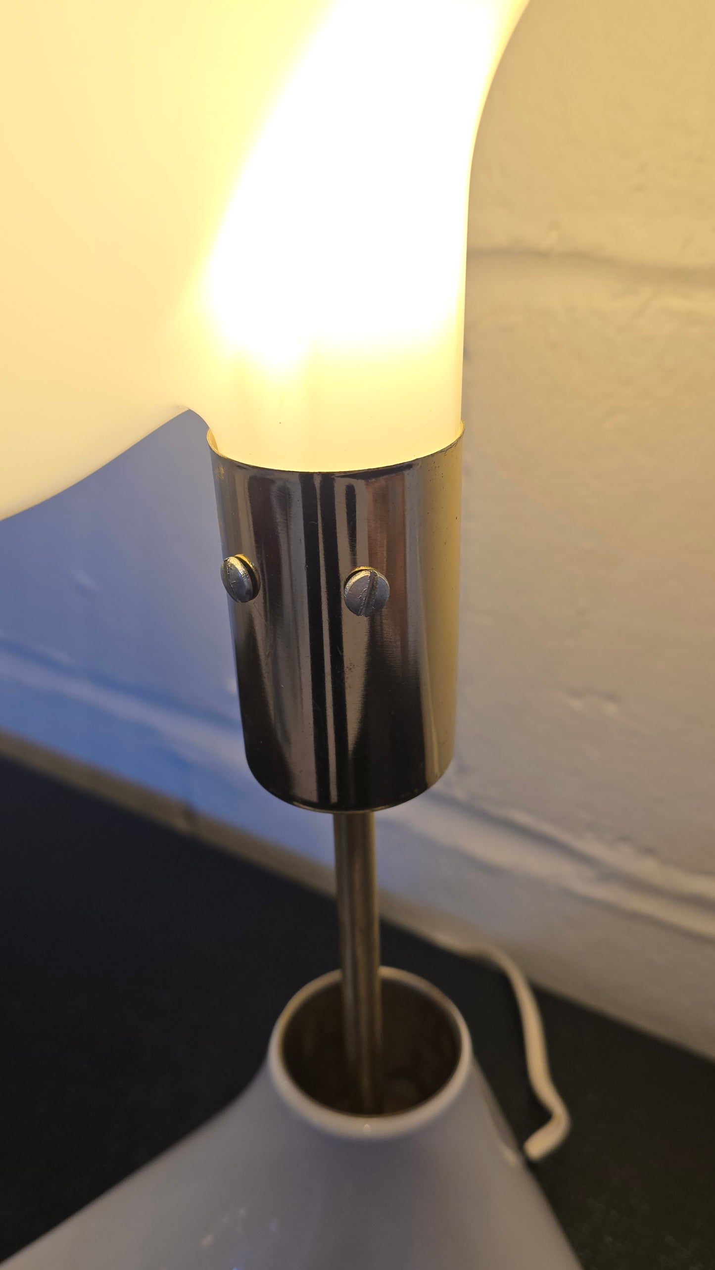 Acrylic Shell Shaped Lamp Attr to Rougier