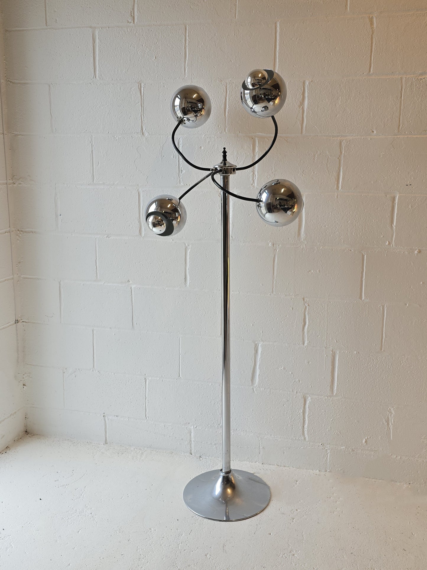 Space Age Chrome Floor Lamp