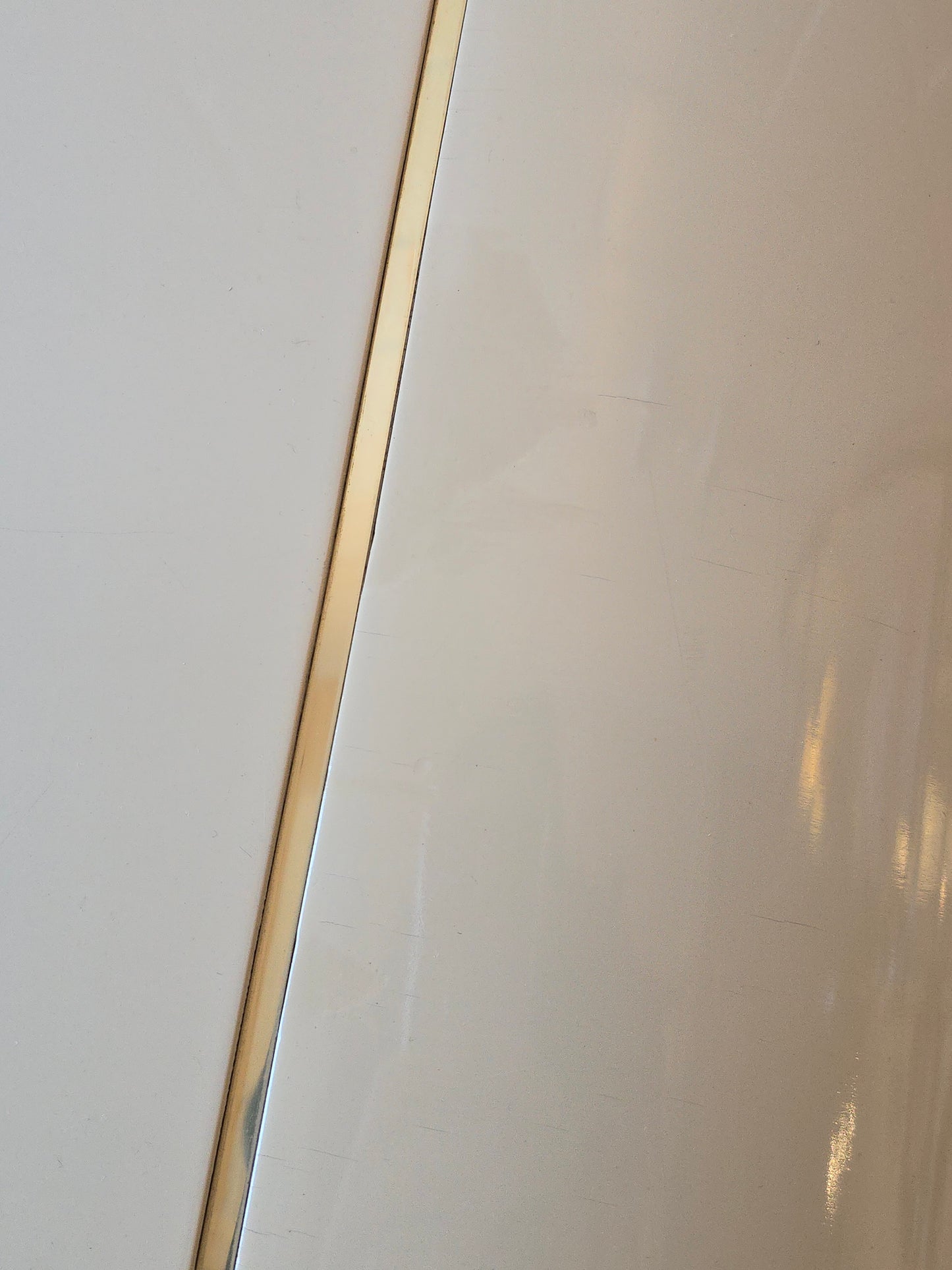 Cream Lacquered Waterfall Side Table