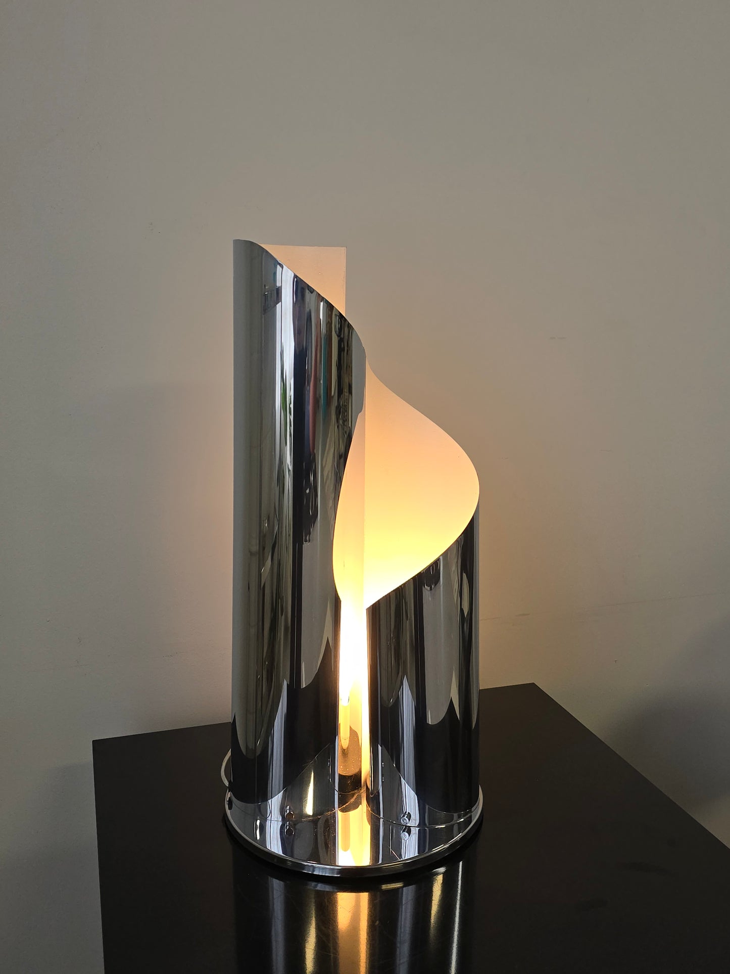 Sculptural Sheet of Metal Table Lamp