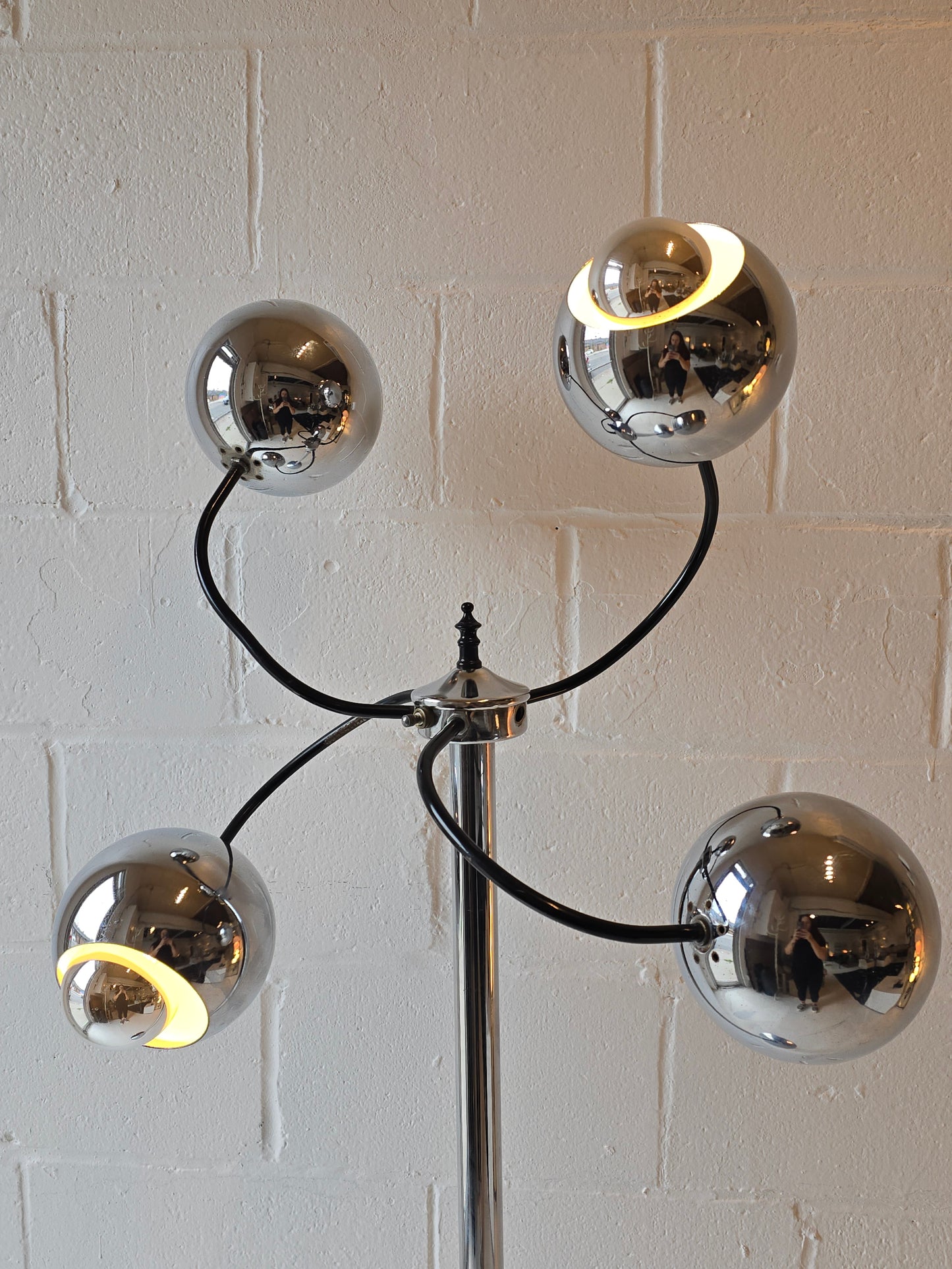 Space Age Chrome Floor Lamp
