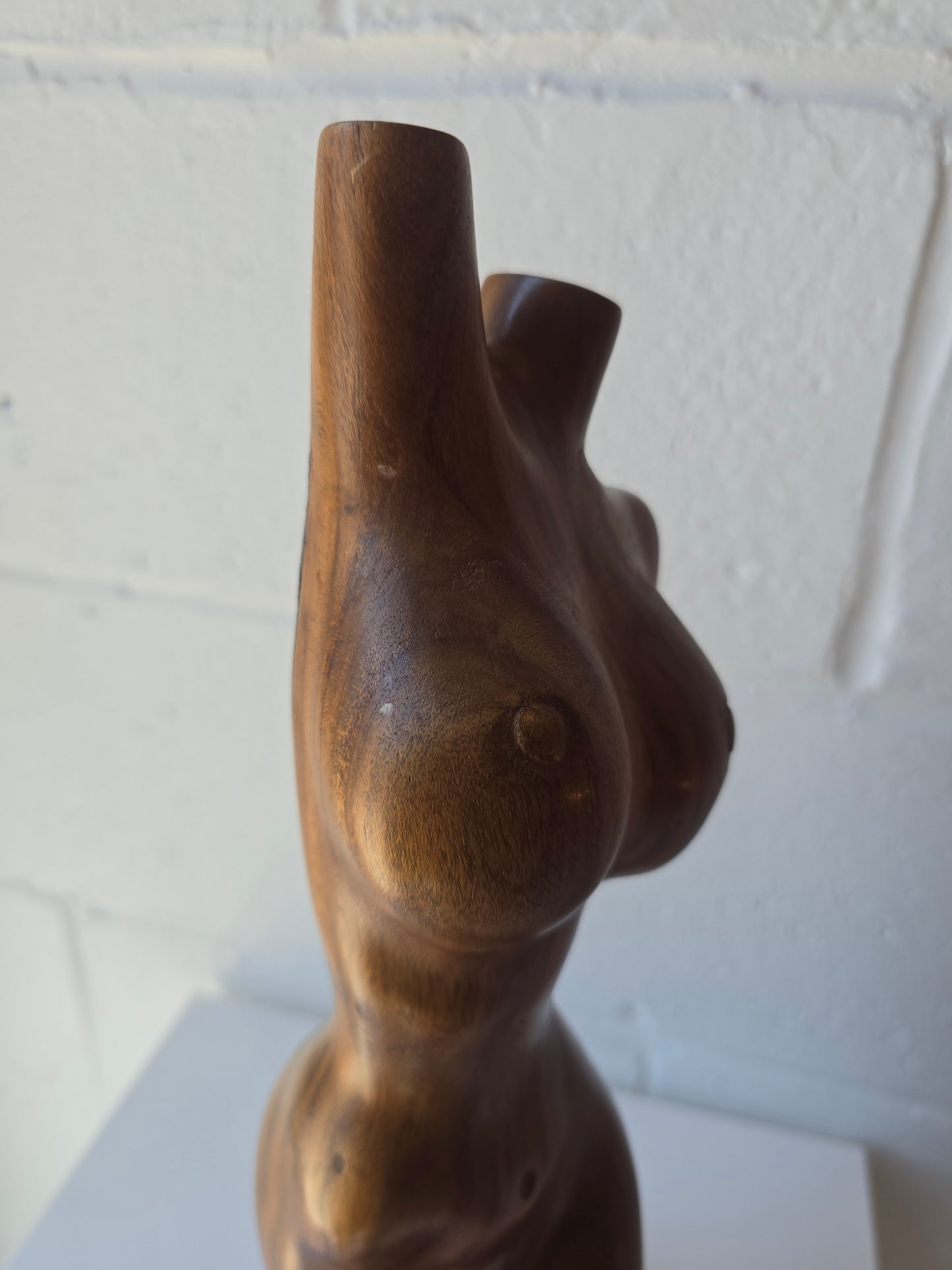Wood Carved Female Figure Sculpture