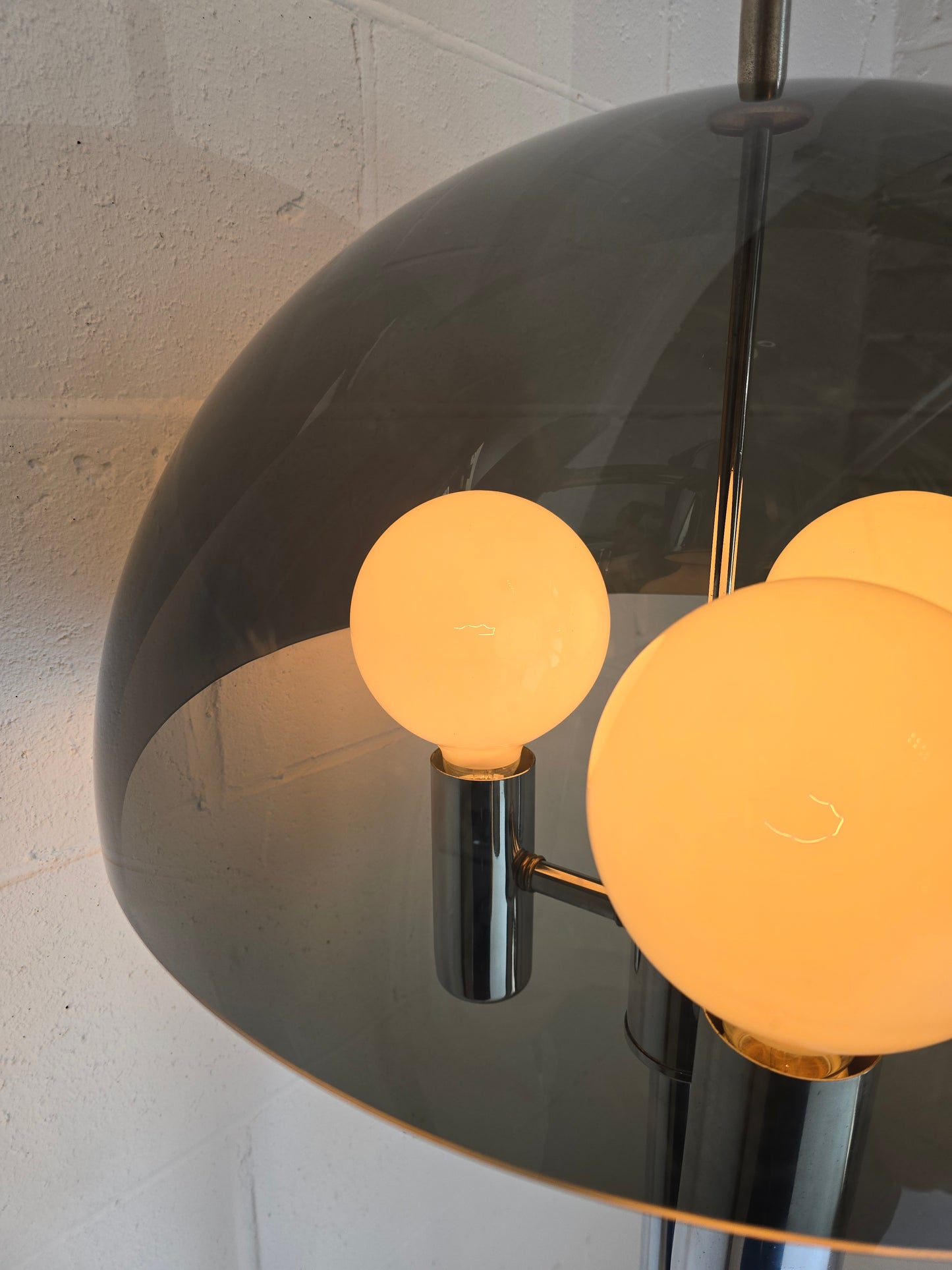 Chrome and Acrylic Floor Lamp