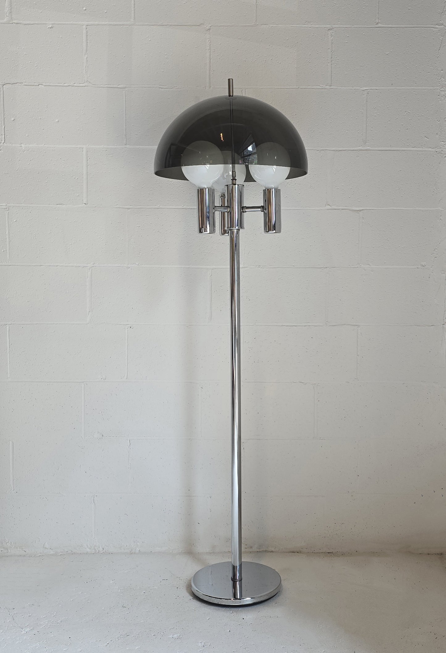 Chrome and Acrylic Floor Lamp