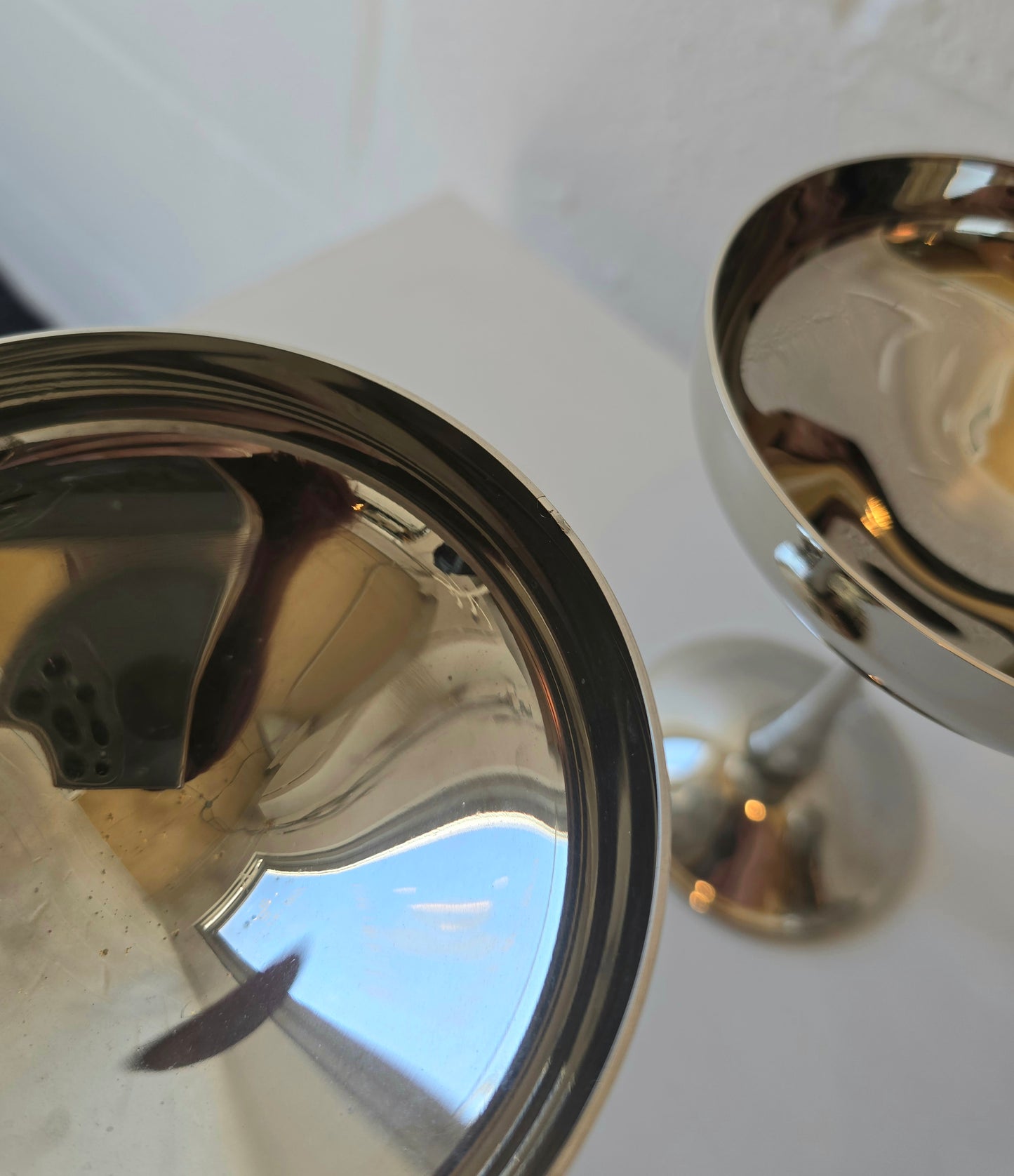 Silverplated Coupe Goblets