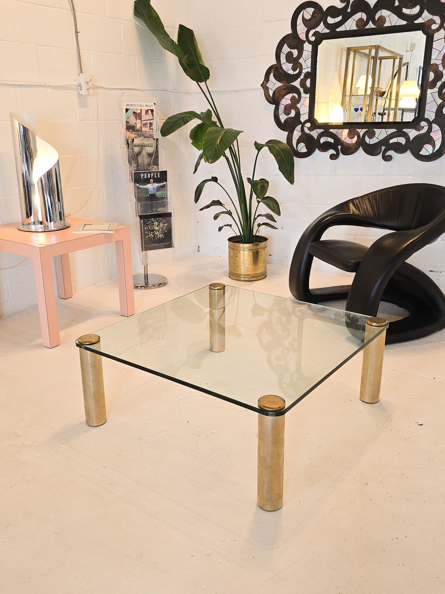 Brass & Glass Coffee Table