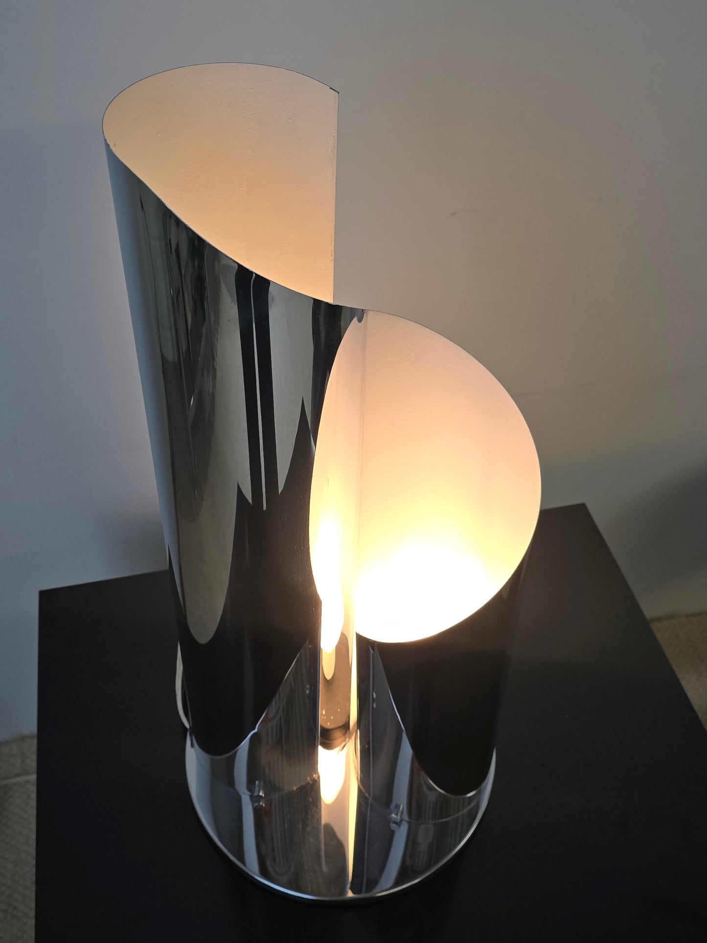Sculptural Sheet of Metal Table Lamp