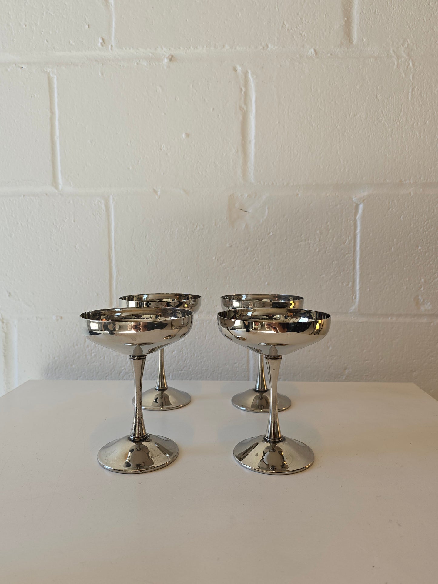 Silverplated Coupe Goblets