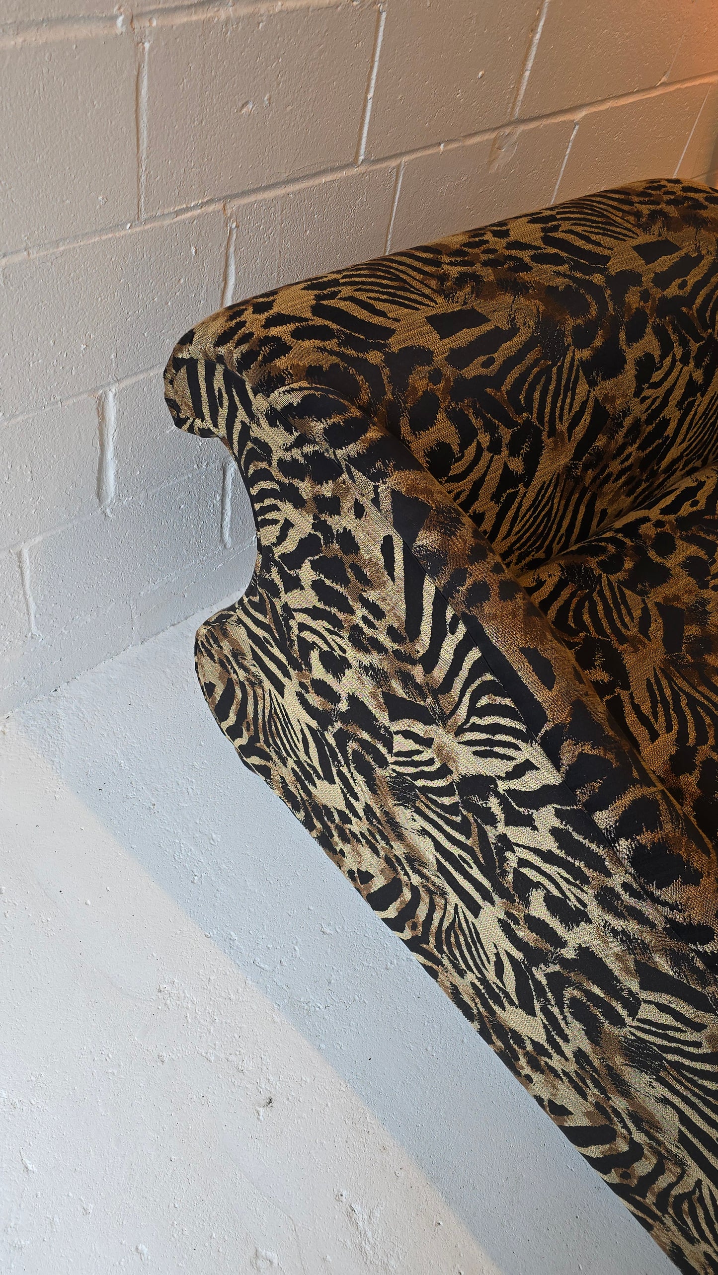 Cheetah Print Chaise