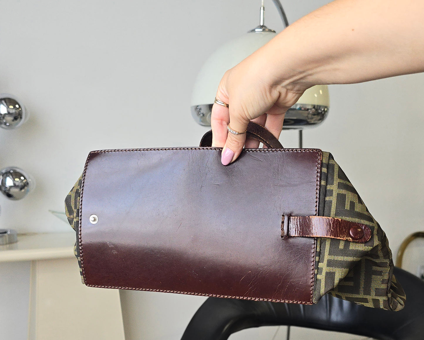 Fendi Zucca Roll Bag