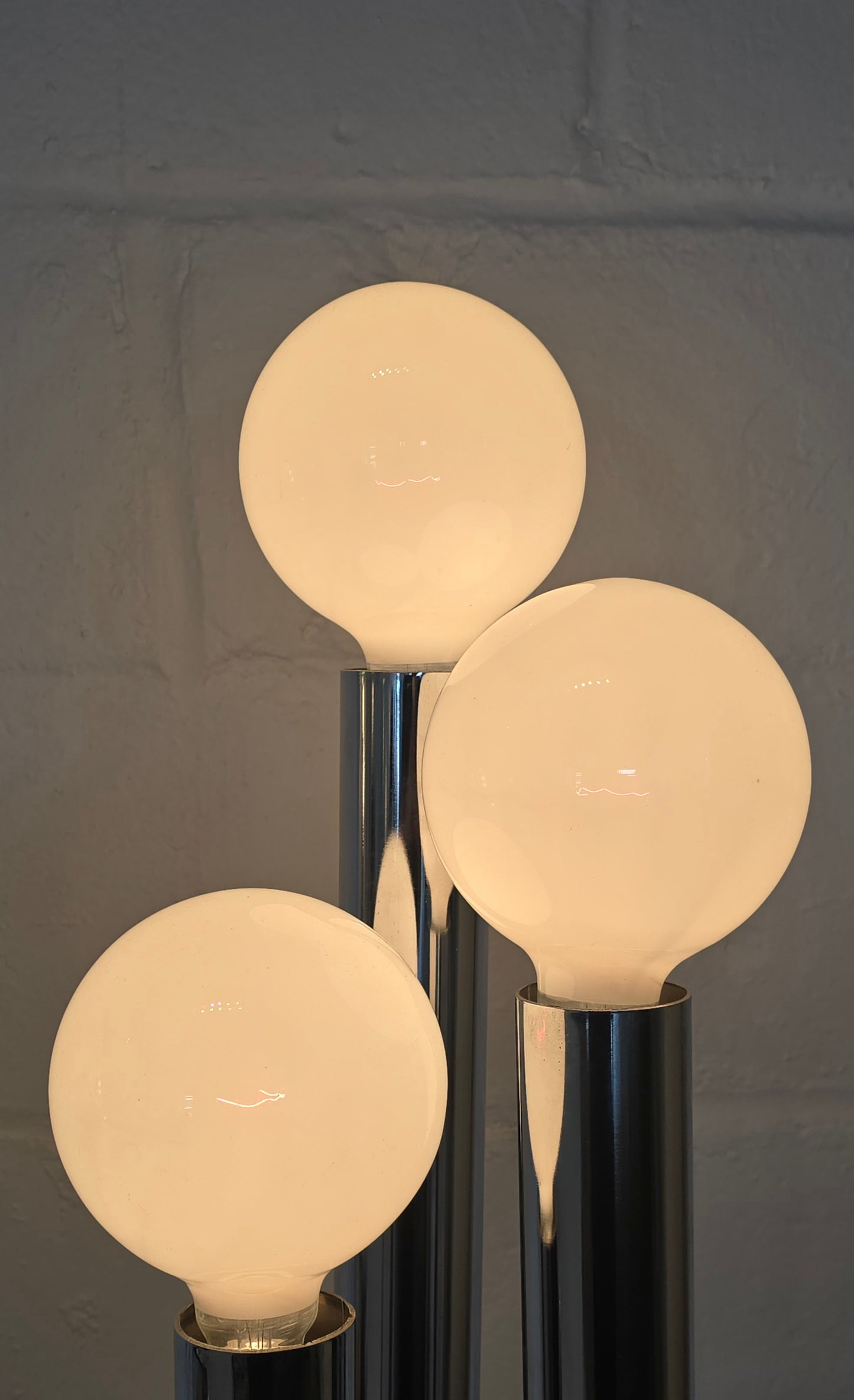 Tubular Chrome Table Lamp