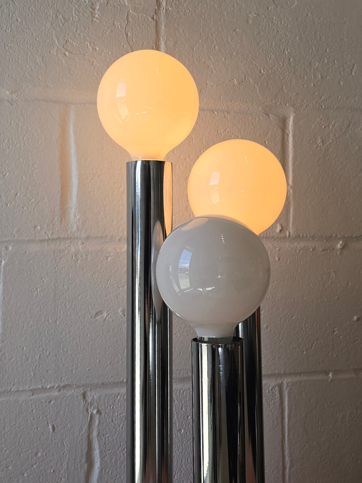 Chrome Tubular Table Lamp