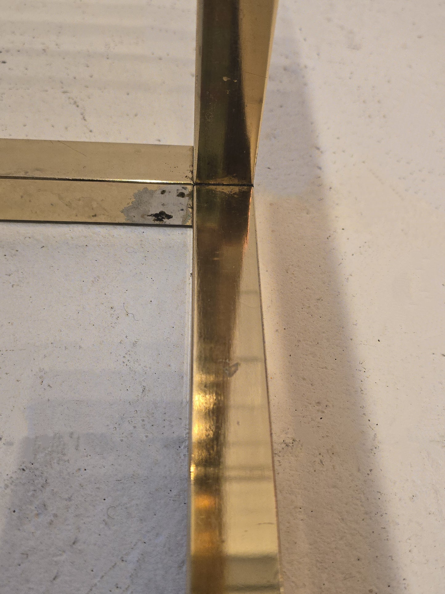 Brass and Tinted Glass Tables