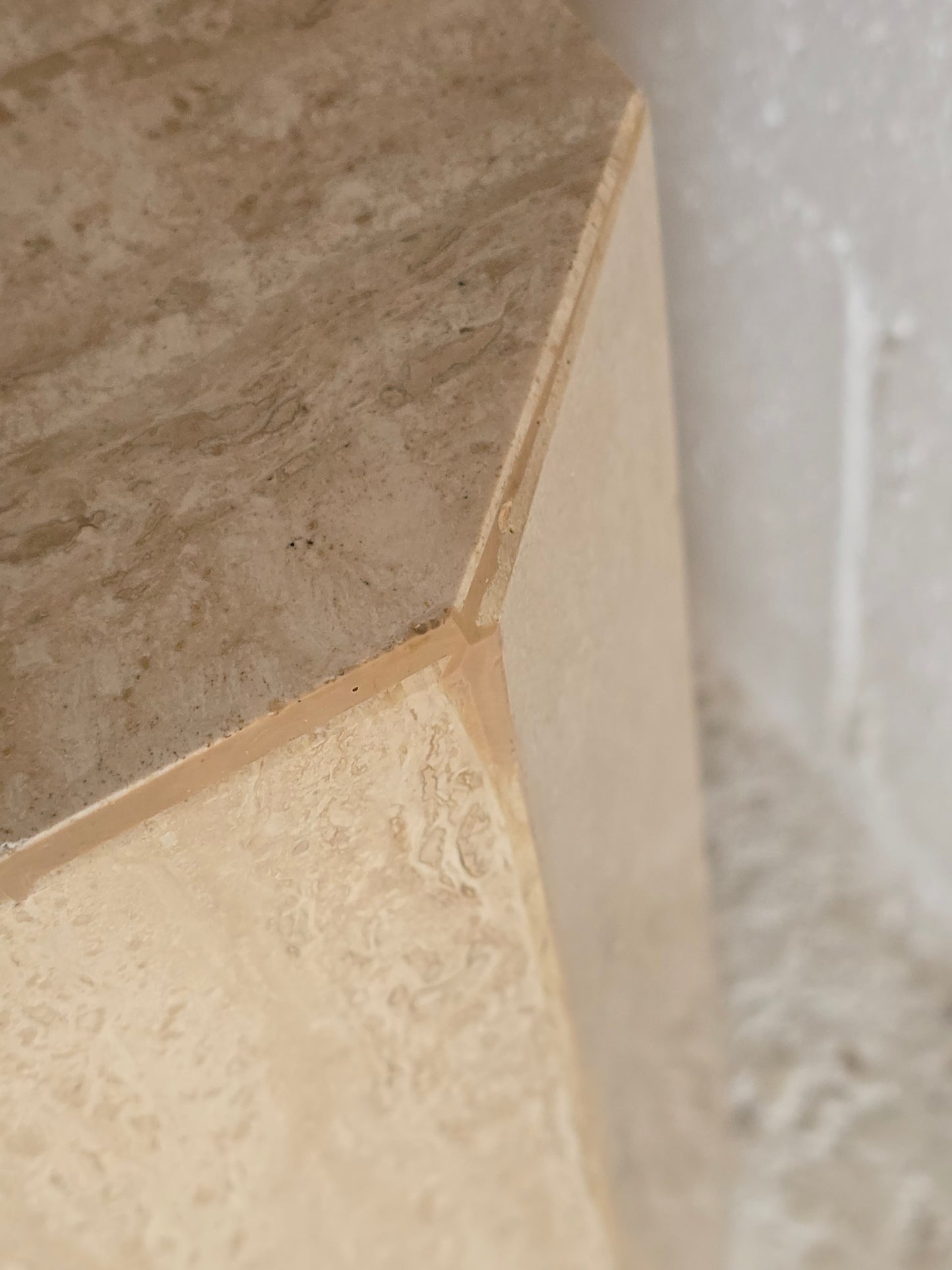 Travertine Cube Table