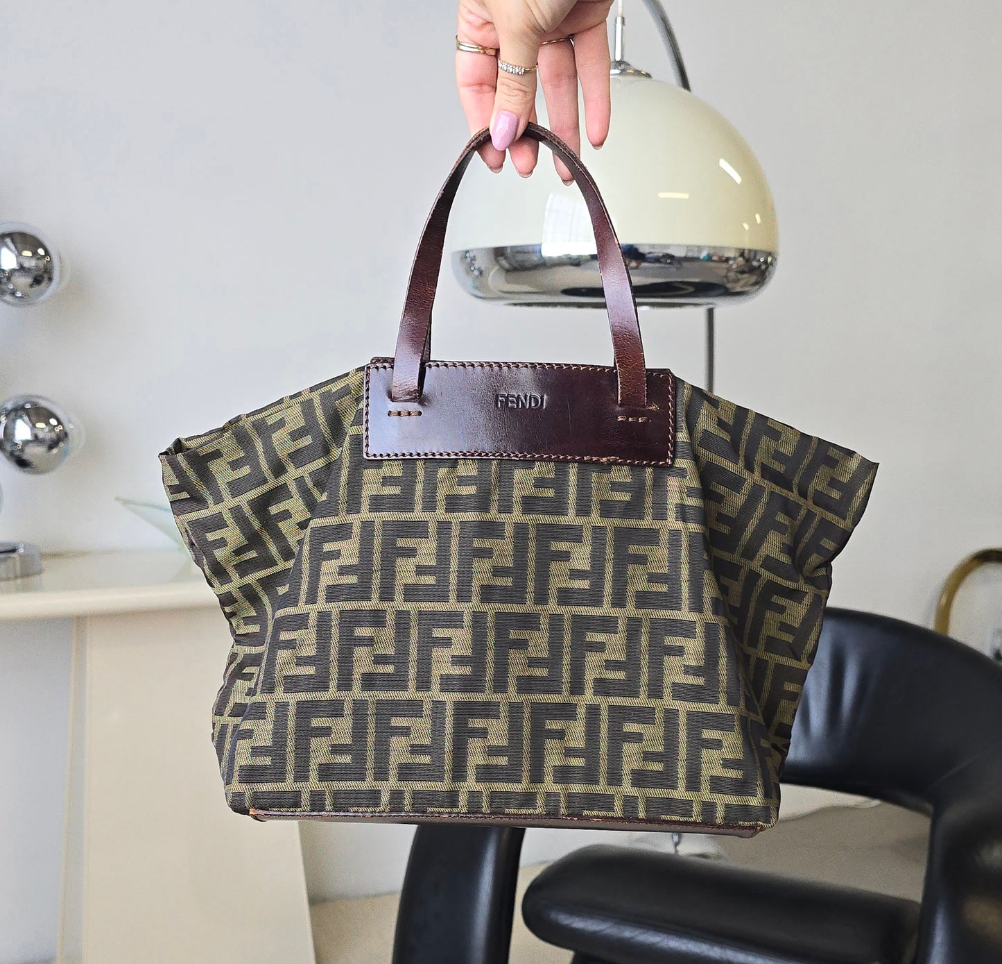 Fendi Zucca Roll Bag