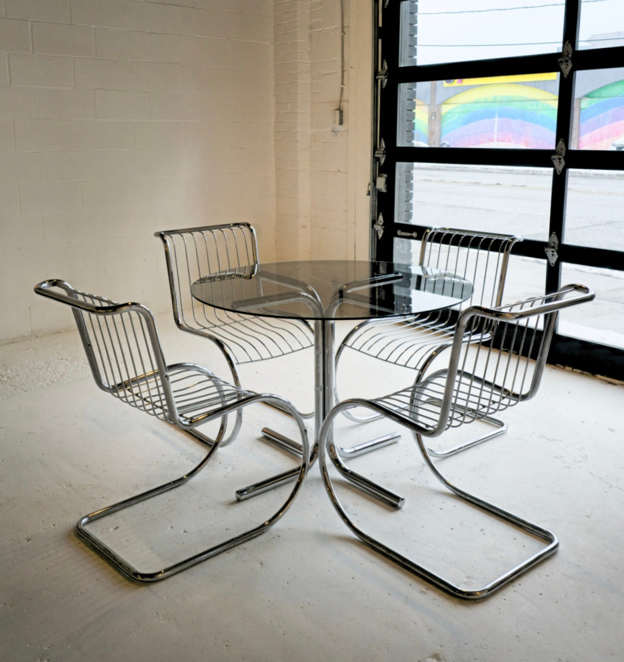 Chrome Dining Set