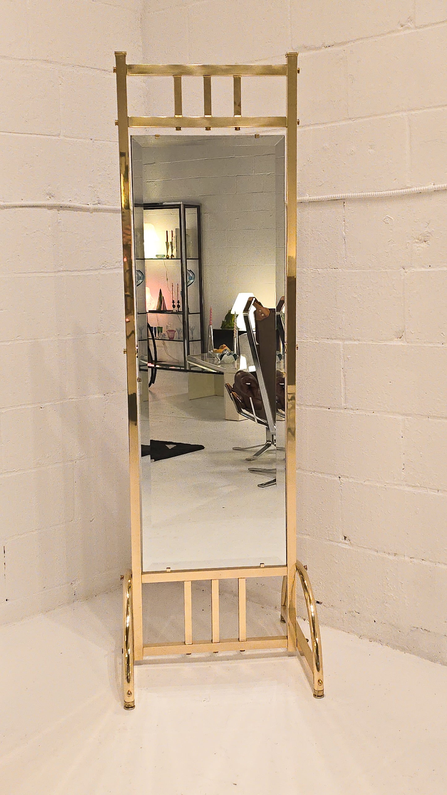 Gorgeous Hollywood Regency Floor Mirror