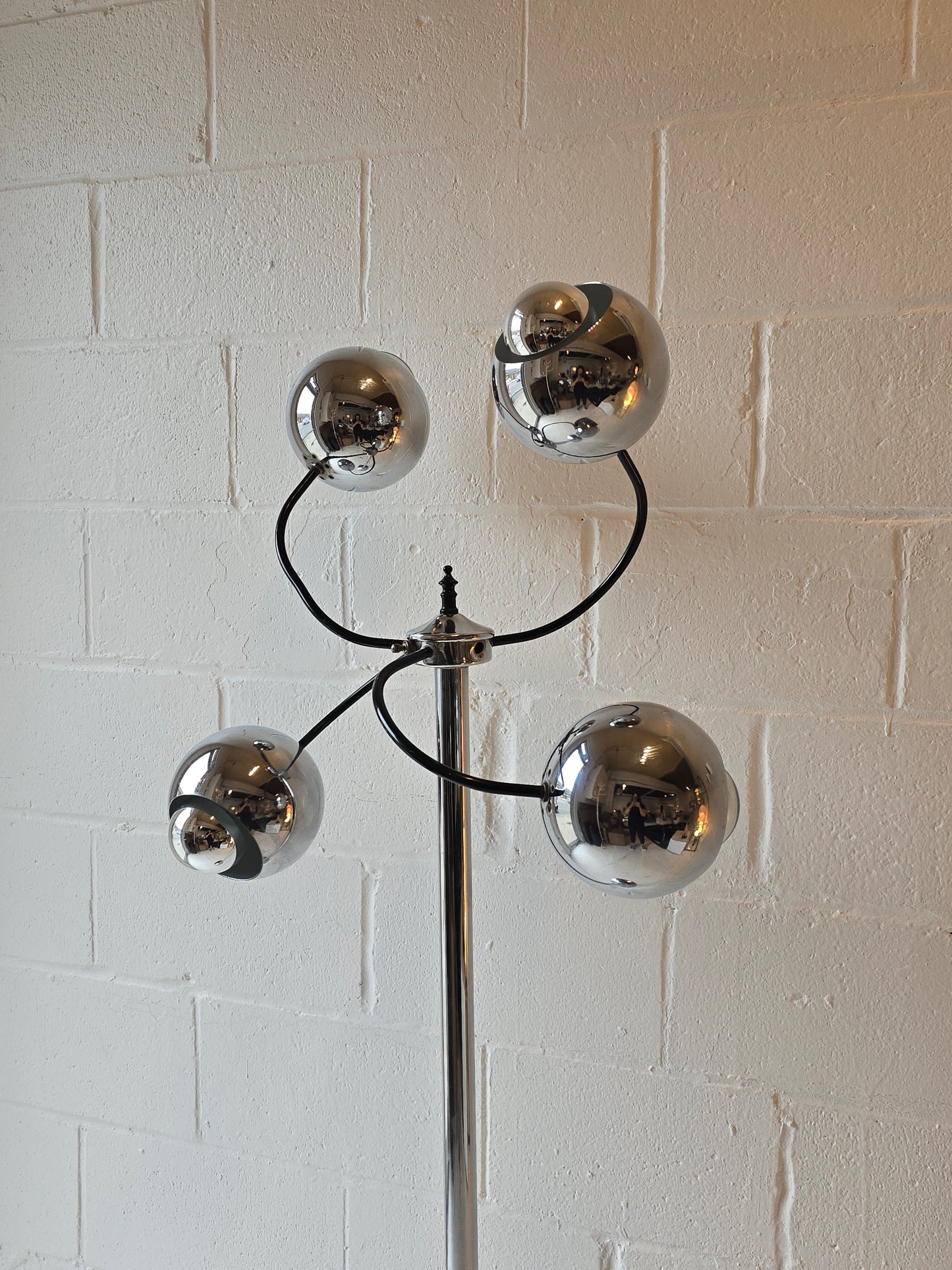 Space Age Chrome Floor Lamp