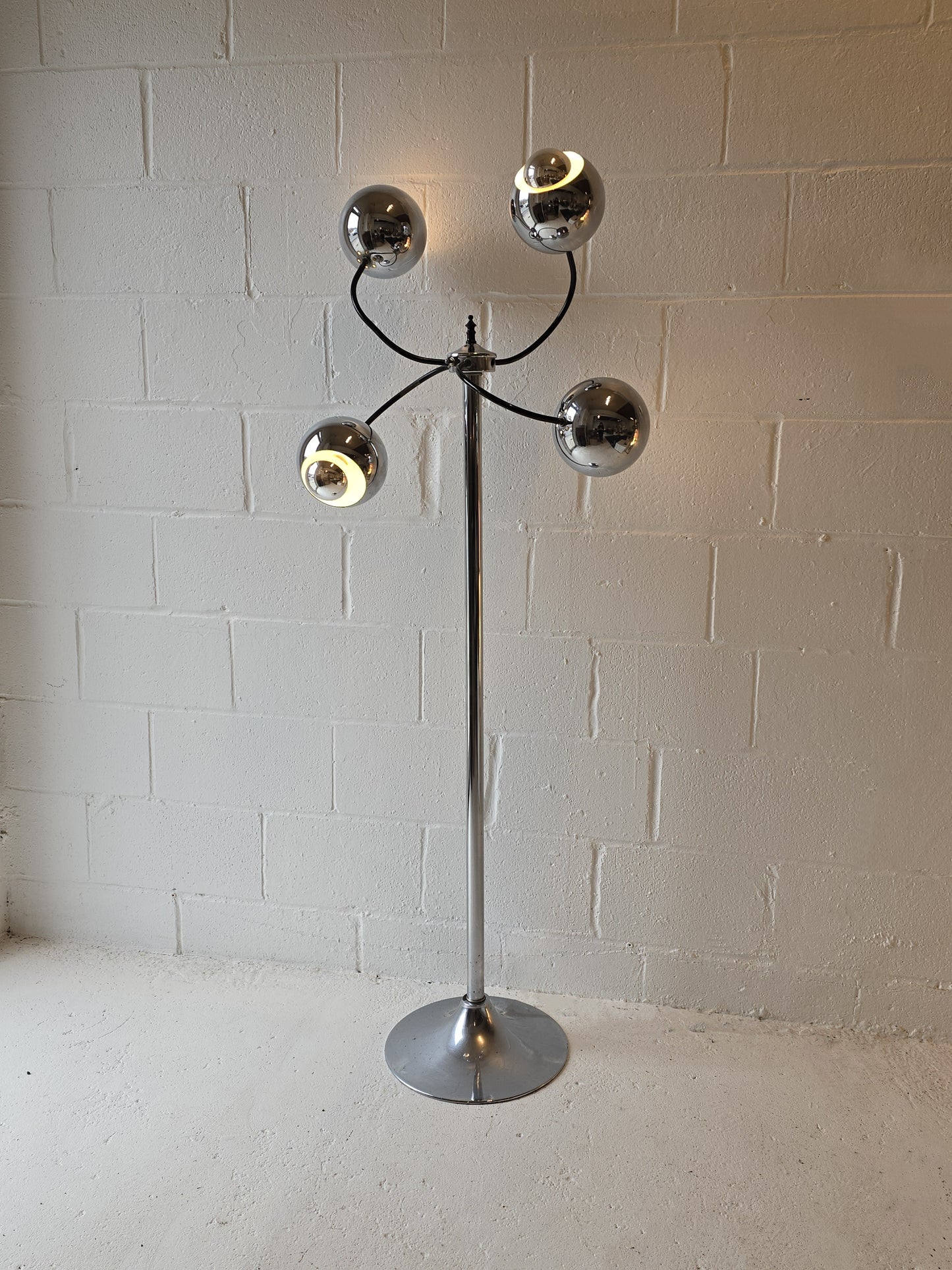 Space Age Chrome Floor Lamp
