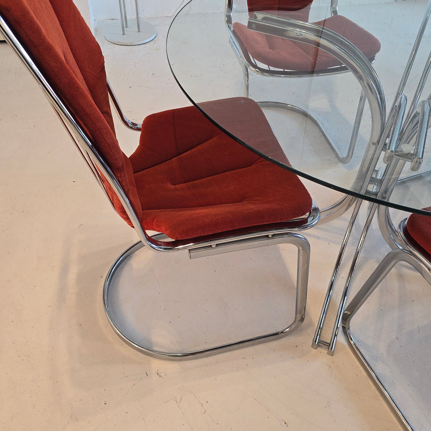 1970s Chrome Dining Set